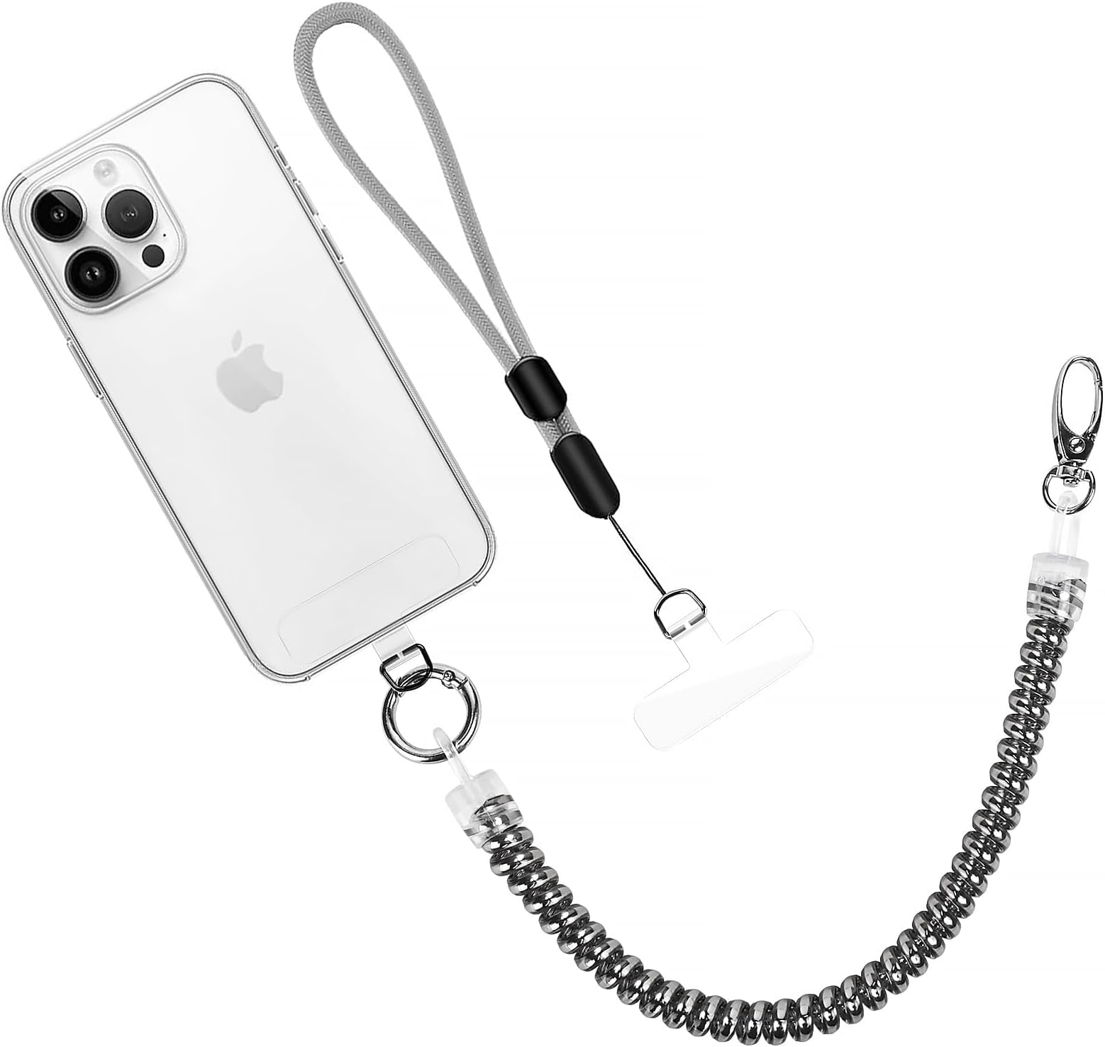 1 to 2 Pack Phone Lanyard Includes Phone Tether, Wrist Strap, Anti-Theft Lanyard，Compatible with Smartphones