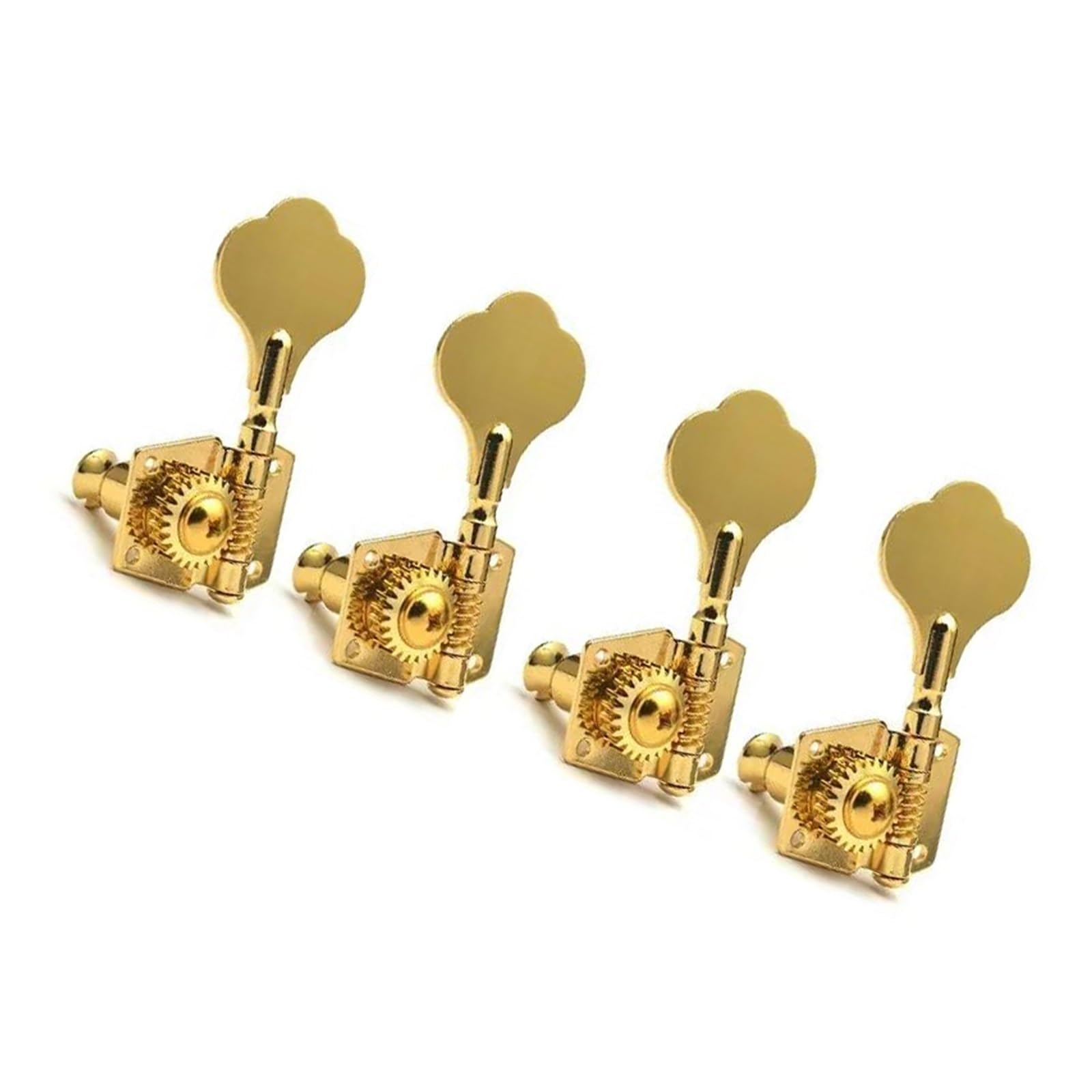 Akcesoria Do Pokręteł Do Strojenia Gitary 4 Strunowe Elektryczne Pokrętła Do Strojenia Basu Kołki Do Gitary Akcesoria Do Tunera(Gold 4L)