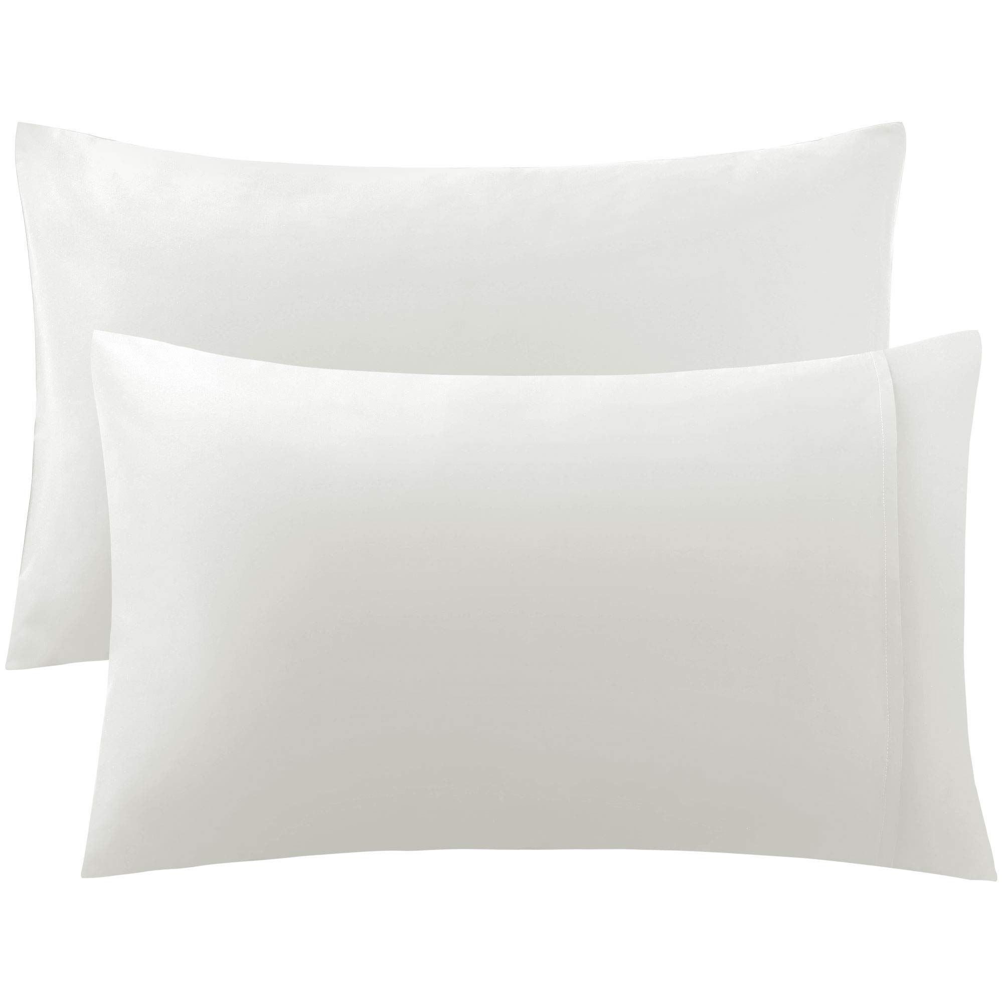 sourcingmap Pillow Cases Covers Home Room Pillowcases with Envelope Closure Housewife Egyptian Cotton 250 Thread Count Set of 2 Snow White Queen(50x75cm)