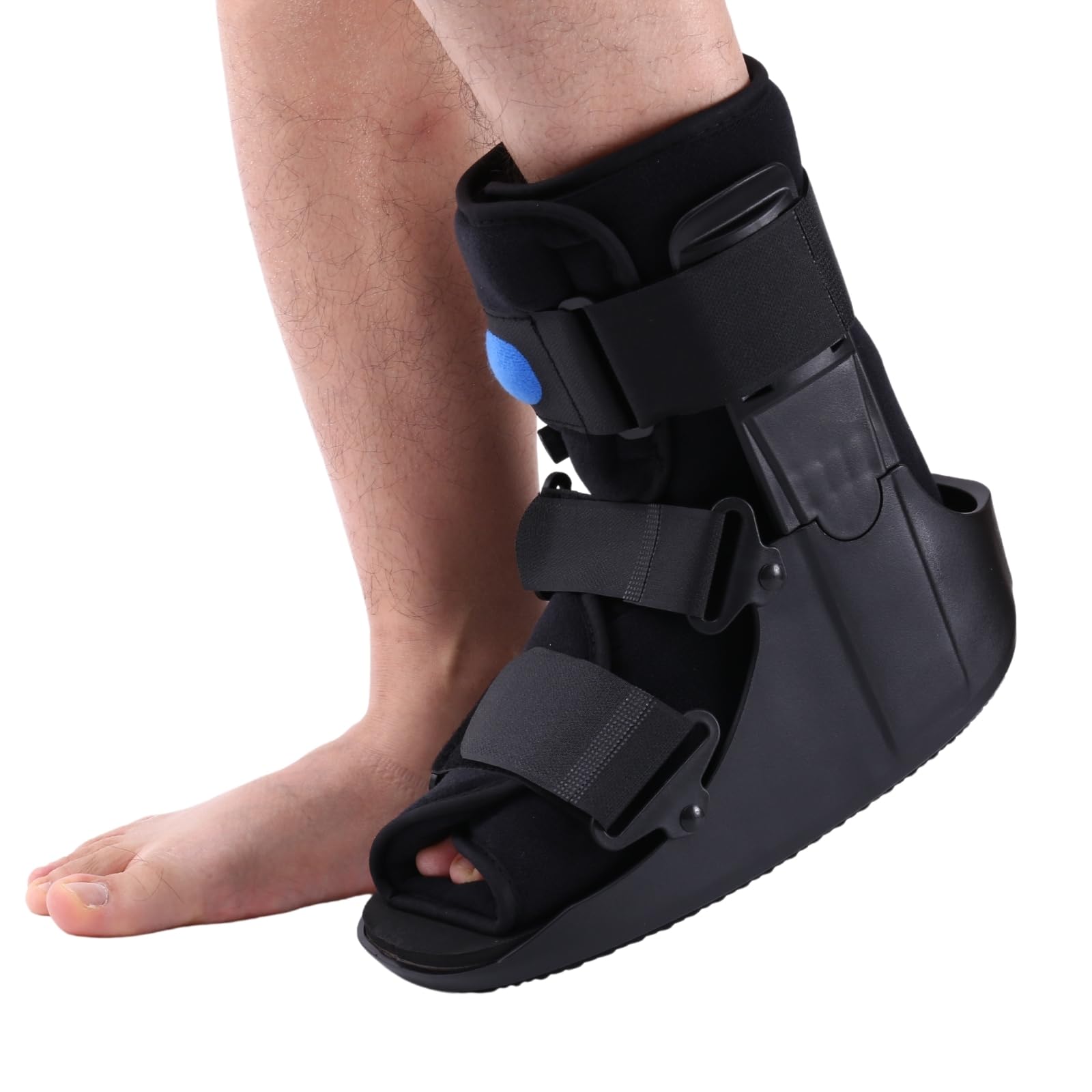 Air Cam Walking Boot, Short Walker Boot Fracture Boot for Sprained Ankle and Achilles Tendon, Inflatable Orthopaedic Boot for Broken Foot Post-Op Rehab (Large)