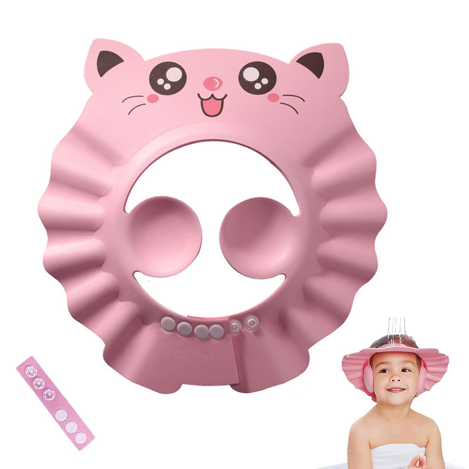 visière bain Chapeau Douche Bébé,Réglable Visière Bonnets de Bain,Casquette de bain bebe,Casquette de bain,Bonnet de douche enfant Pour Enfants Protection des Yeux et Visage de Shampooing