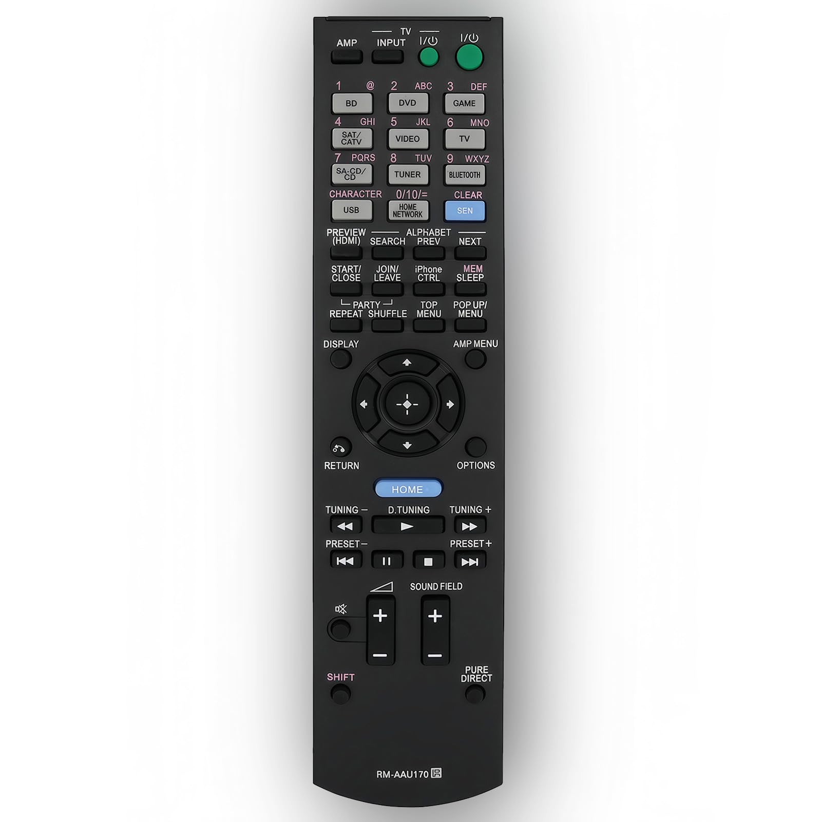 uehba Replacement Remote Control Compatible for Sony STR-DN840 RMAAU170 149205111 STR-DH540 STR-DH740 STR-DH550 Audio/Video AV Receiver Home Theater System