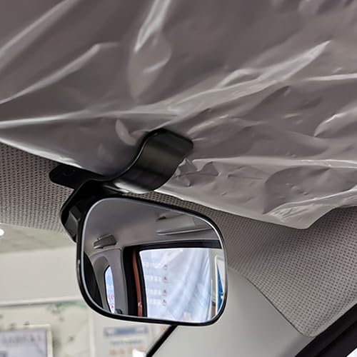 Miniatura 7 de Espejo retrovisor universal para el interior del automóvil, espejo convexo de gran angular, espejos con clip para ver pasajeros traseros
