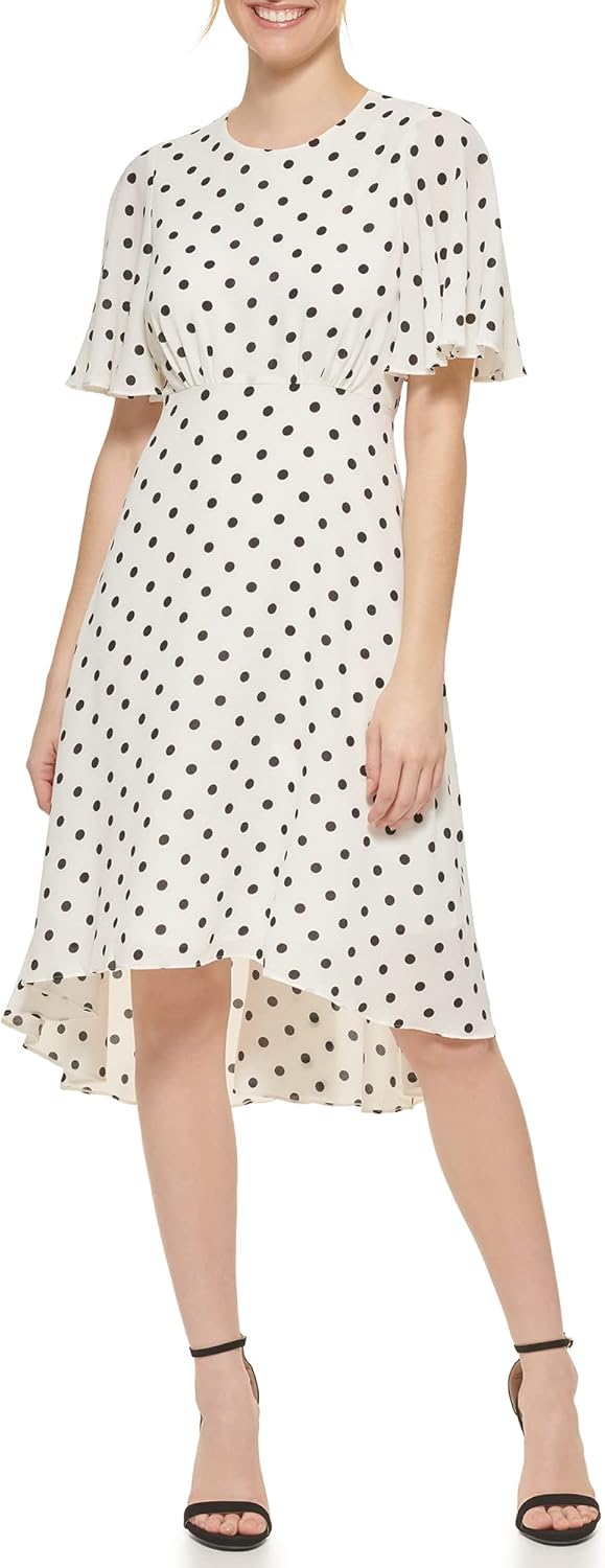 Eliza J Womens Flutter Sleeve Cocktail Or Party Dress