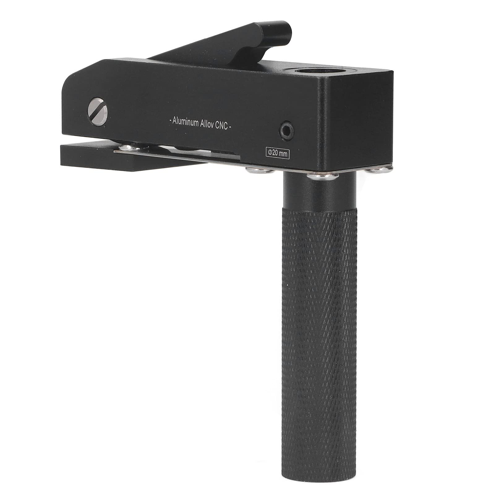 Respicefinem Desktop Quick Acting Clamp 3 Power Adjustable Woodworking Metal Hold Down Clamp Made Of Aluminum Alloy And Stainless Steel Black 20mm 079in For Woodworking Desktop (20mm)