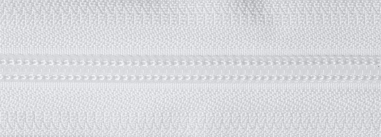 Cerniera YKK Automatica Per Pantaloni – Modello 501, Bianca, 20 Cm, Con Denti In Metallo