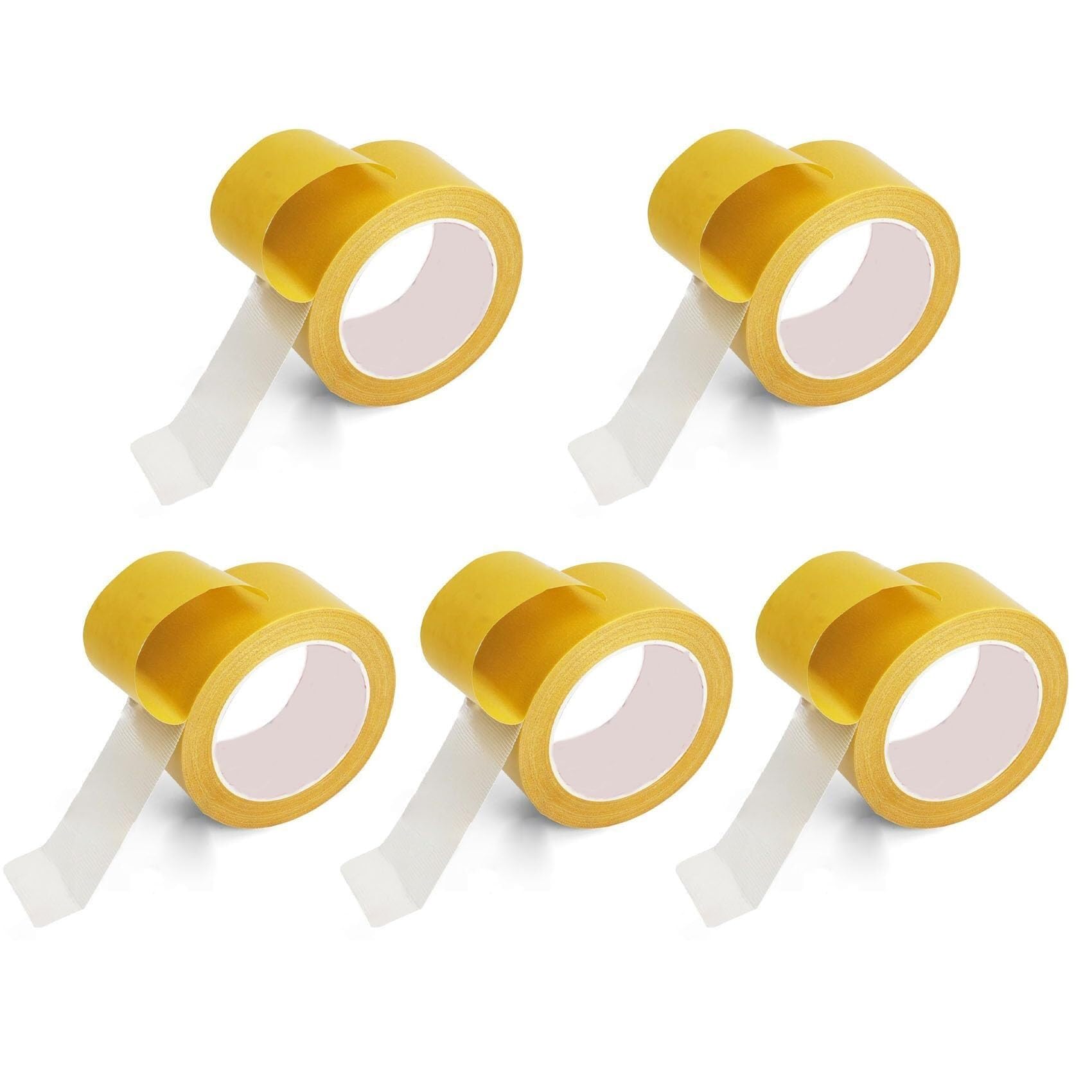 Nastro Biadesivo Impermeabile 5cm x 20m Resistente | Forte Nastro Biadesivo Impermeabile con Rete in Fibra di Vetro(Transparent*5)