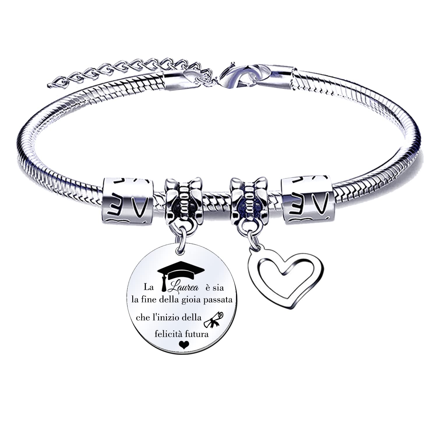 Bracciale Amicizia In Acciaio Inossidabile - Regalo Perfetto Per Migliore Amica Con Incisione - Foto 4