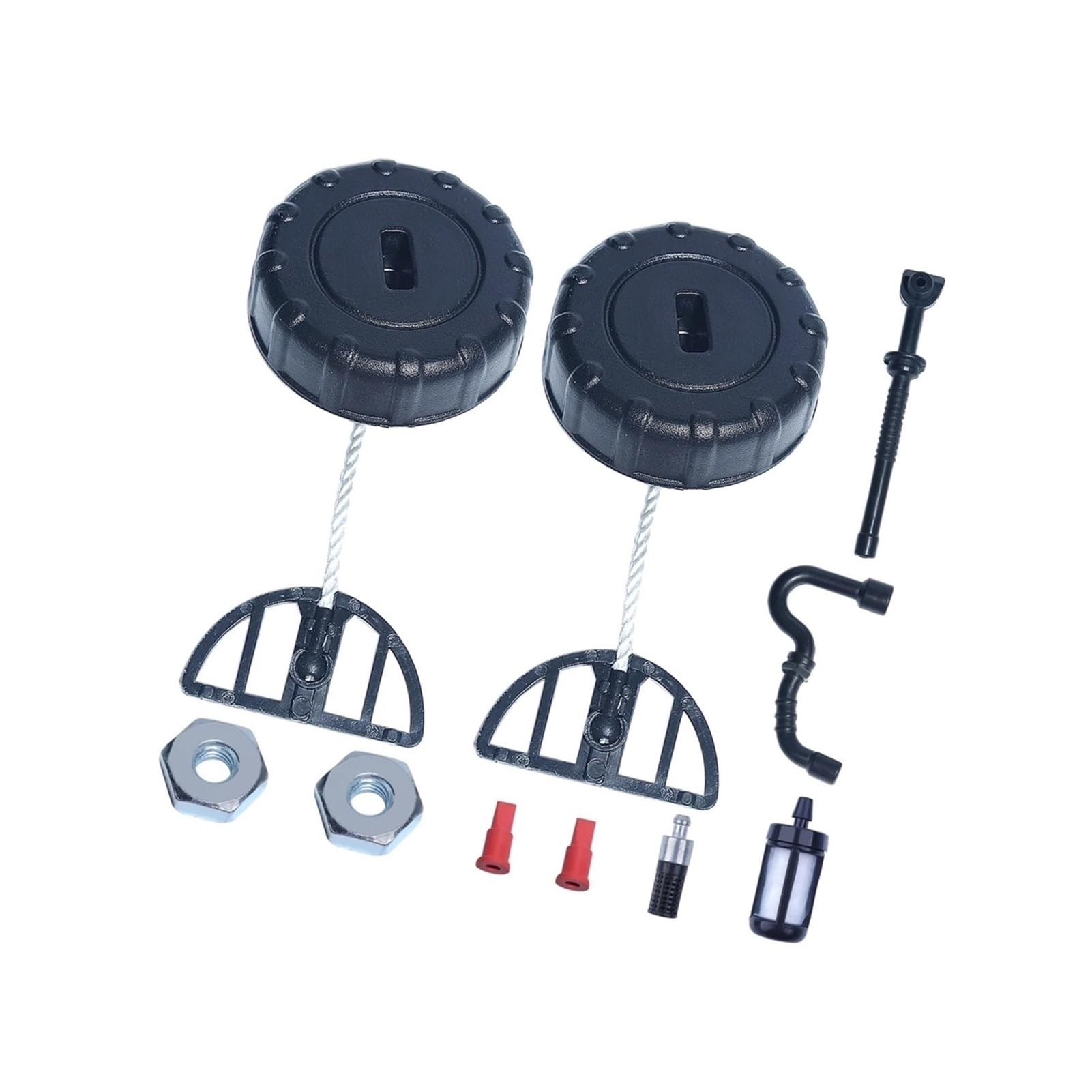 Tapa de línea de Filtro de Combustible y Aceite Compatible con Piezas de Herramientas de jardín de Motosierra 017 018 MS170 MS170C MS180 MS180C