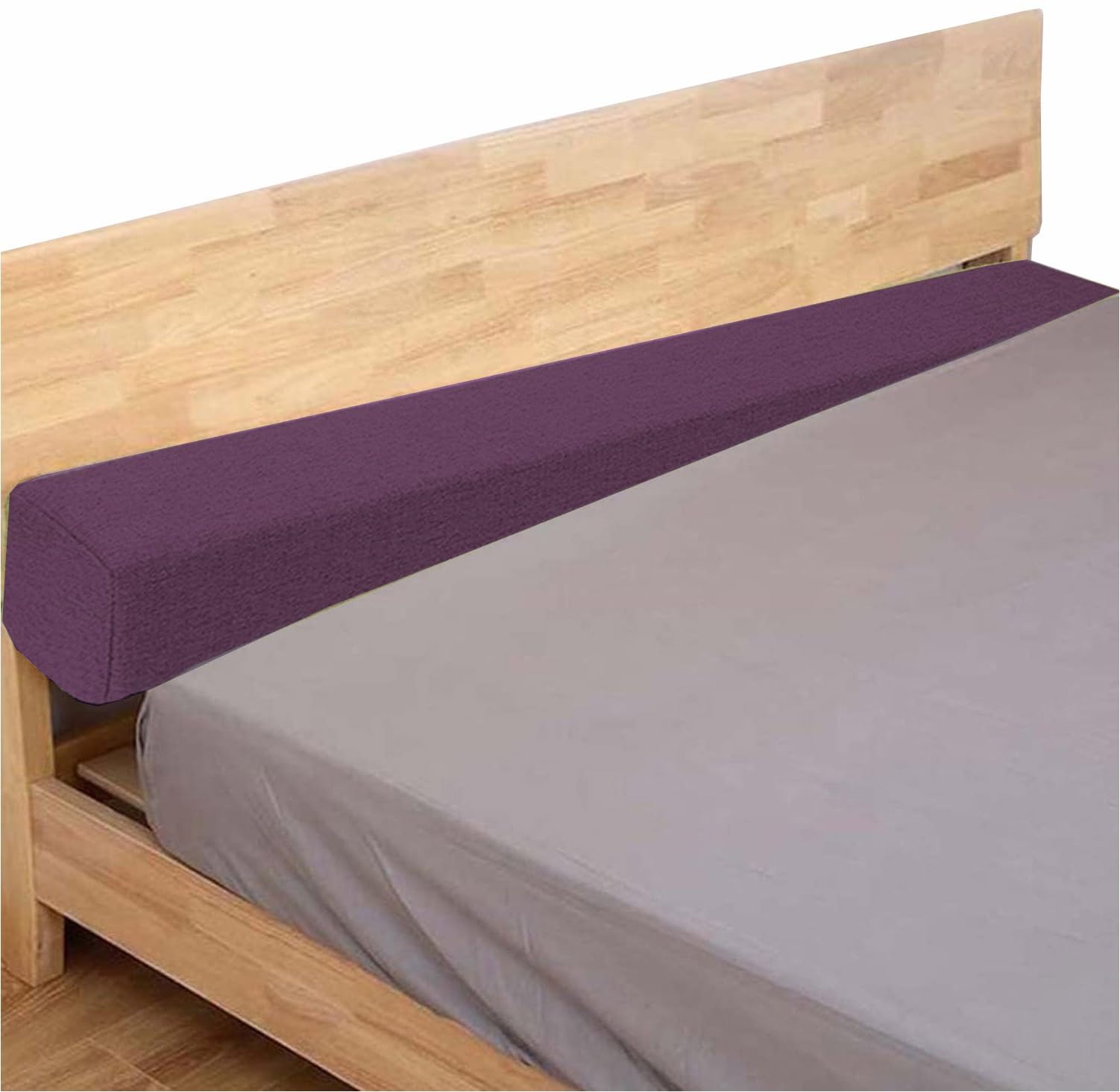 Holomaalahi bedside gap blocker 150x15x5cm/59x6x2in for Headboard Gap or Wall, Bed Extension for Single, Double & King Beds, Removable Cover