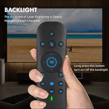 G60S Pro Air Mouse Wireless Voice Remote Control 2.4G Bluetooth Dual Mode Remote BT5.0 Voice Remote Control for Computer TV BOX Projector