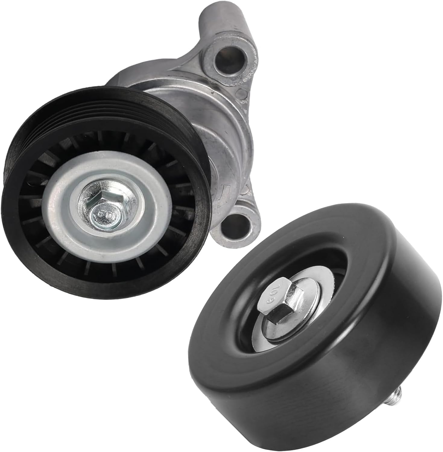 39083 Belt Tensioner and Idler Pulley Assembly, for Chevy Silverado 1500 2009-2013, for GMC Sierra 1500/2500 HD 2010-2013, for Cadillac Escalade 2009-2014, for Hummer H2 2009, V8 6.2L/6.0L/5.3L/4.8L