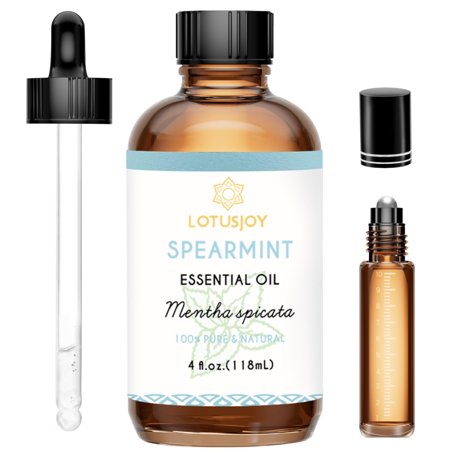 Spearmint Oil for Facial Hair, Skin, Diffuser, Room Spray, 4 Oz