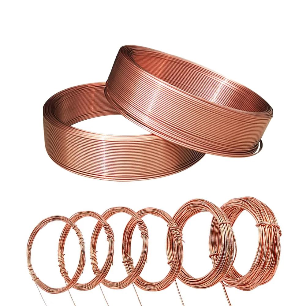 10-1M Pure Copper Wire T2 Copper Coil Conductive Copper Wire, Superfine Copper Wire, Line Bare 0.5 0.8 1.0 1.5 2.0 2.5 3.0mm (1, 0.8mm)
