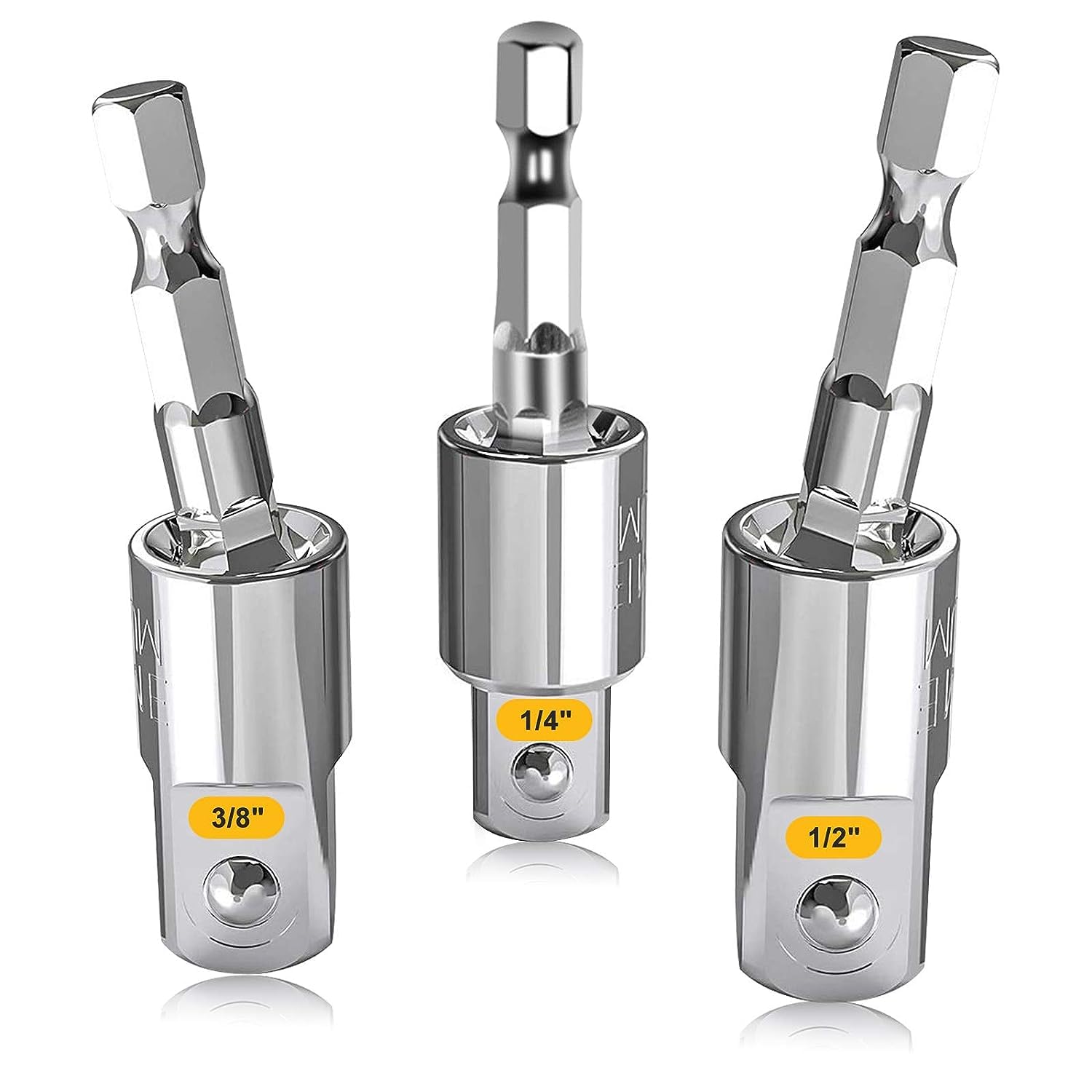 See full amazon price history chart for AASONS Power Drill Sockets Adapter, 360 Degree Rotatable Universal Joint Swivel Socket Set 1/4 Inch Hex Shank to 1/4 3/8 1/2 Square Socket Drives CR-V Steel, Use with Impact and Power Drill AASONS Power Drill Sockets Adapter, 360 Degree Rotatable Universal Joint Swivel Socket Set 1/4 Inch Hex Shank to 1/4 3/8 1/2 Square Socket Drives CR-V Steel, Use with Impact and Power Drill (B0CG17QQYZ) Amazon Price History, Amazon Price Tracker