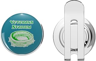 Veterans Stadium Eagles Golf Hat Clip with Magnetic Ball Marker – Durable Metal Accessory for Golfers