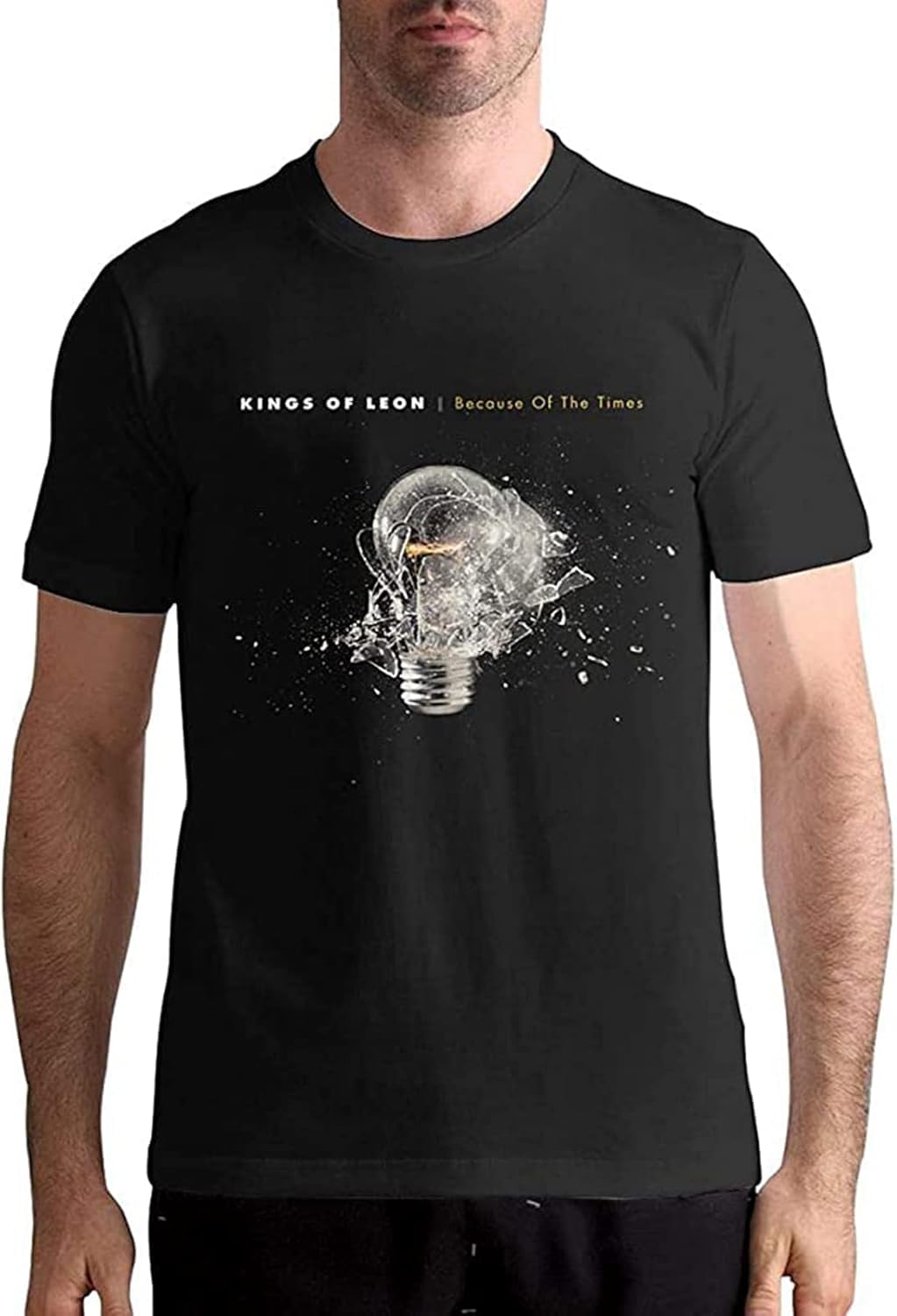 WXCNUK Kings of Leon Because of The Times Men's Sporty Cotton Short Sleeve T-Shirts