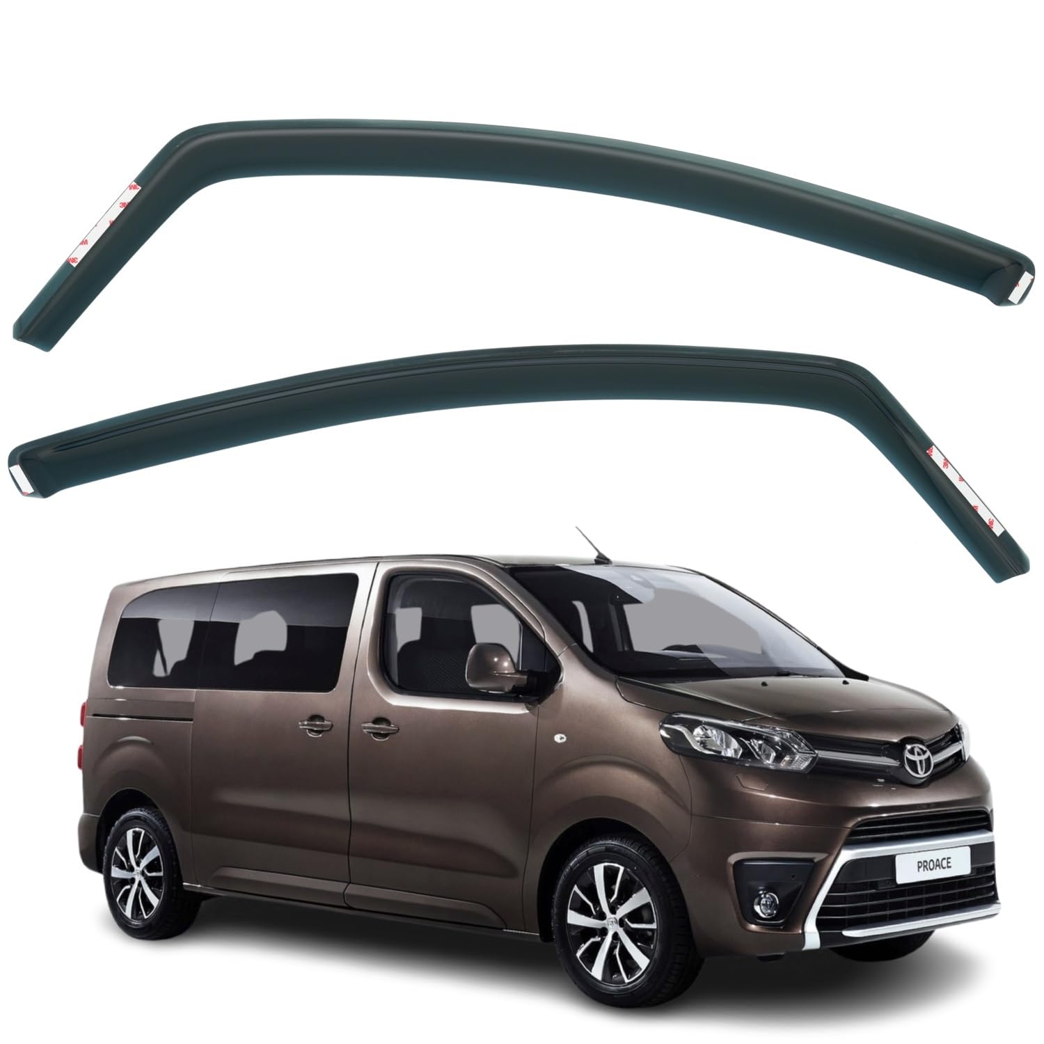 pcs Wind Deflectors For TOYOTA ProAce ProAce Verso 2017 2018 2019 2020  2021 2022 2023 2024 2025 ProAce Rain Guards, ProAce Verso Window