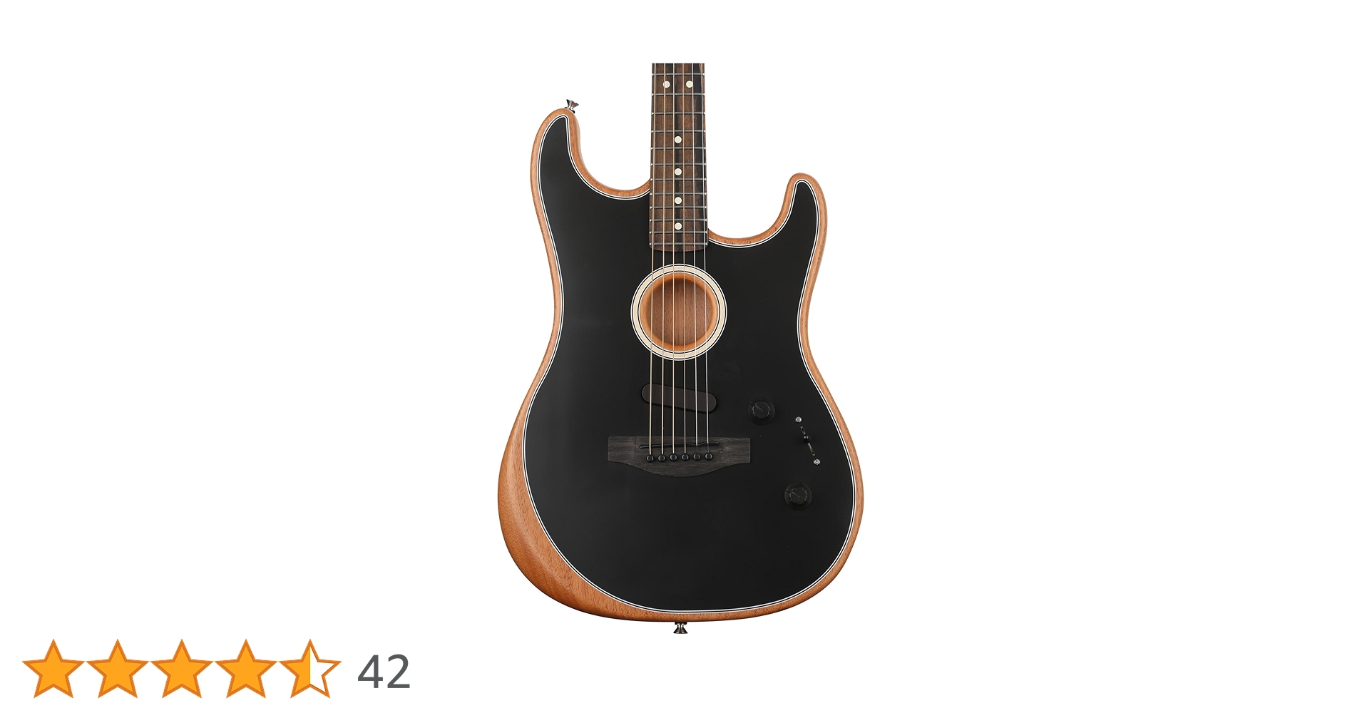 ★ アコースティックギターフェンダーFender Acoustasonic 美品 Fender / American Acoustasonic STRATOCASTER Black フェンダー