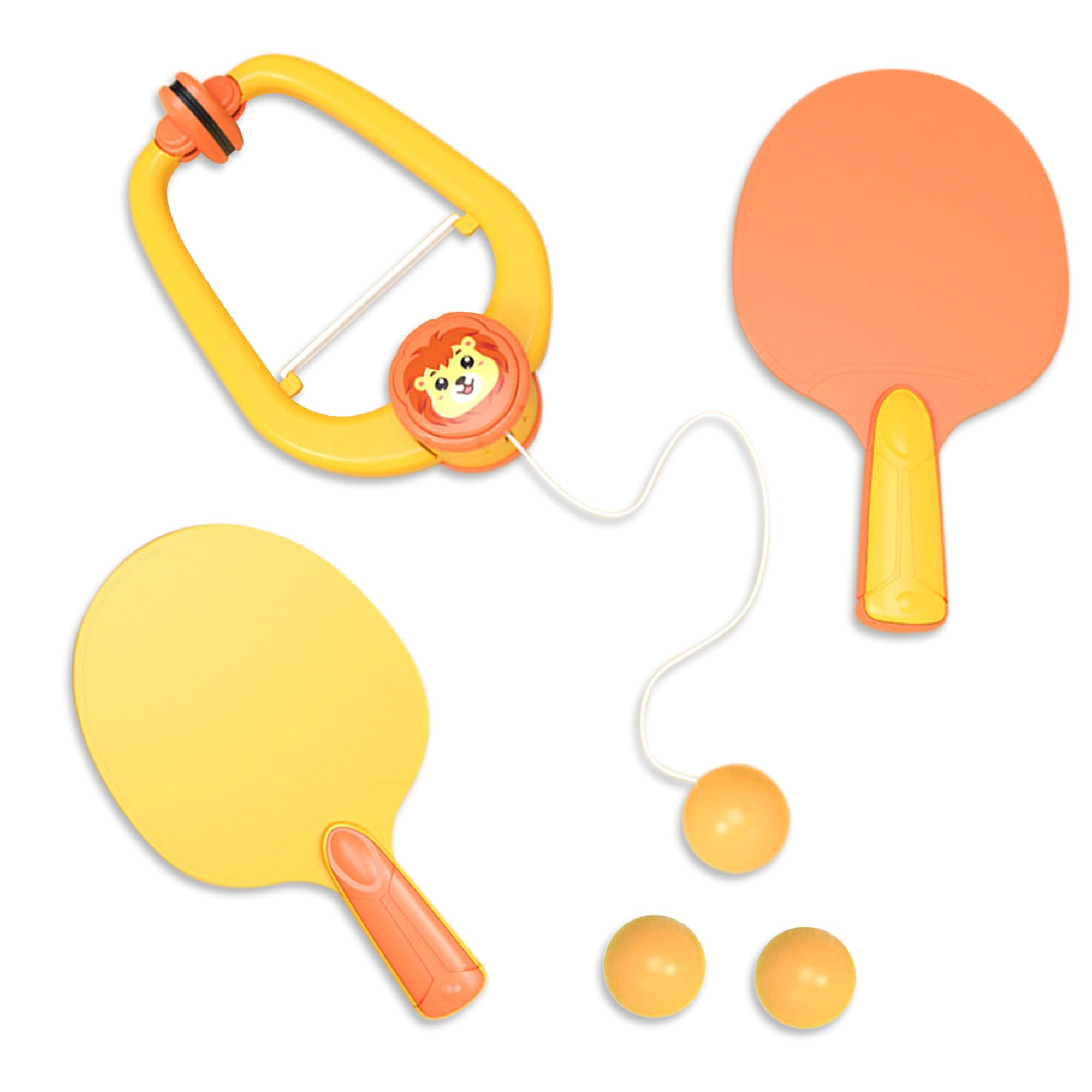 HomeAura Table Tennis Trainer for Kids - Hanging Ping Pong Ball Set with Paddle, Self-Training Gaming Kit for Children Ages 5-8, Improve Hand-Eye Coordination & Skills (Yellow) (B0DBVSMJQ1) Amazon Price History, Amazon Price Tracker