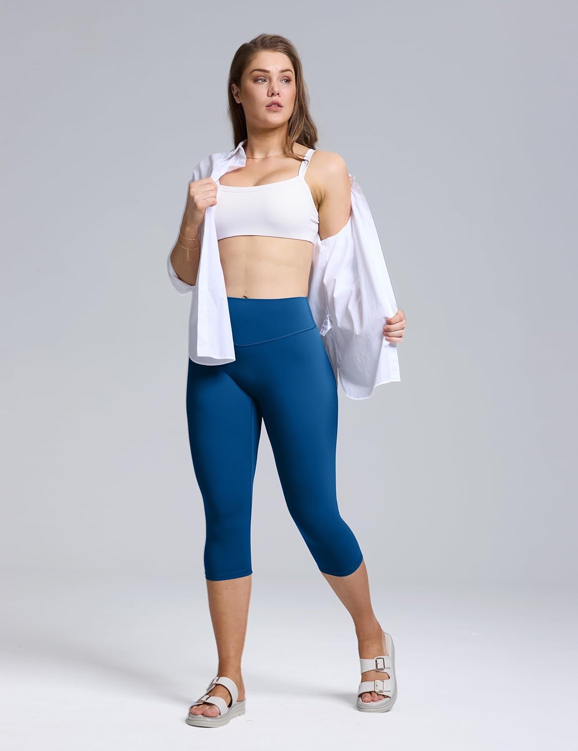 Olmlmt No Front Seam Workout Leggings for Women Tummy Control Butt Lifting Leggings Buttery Soft Gym Yoga Pants - Image 3