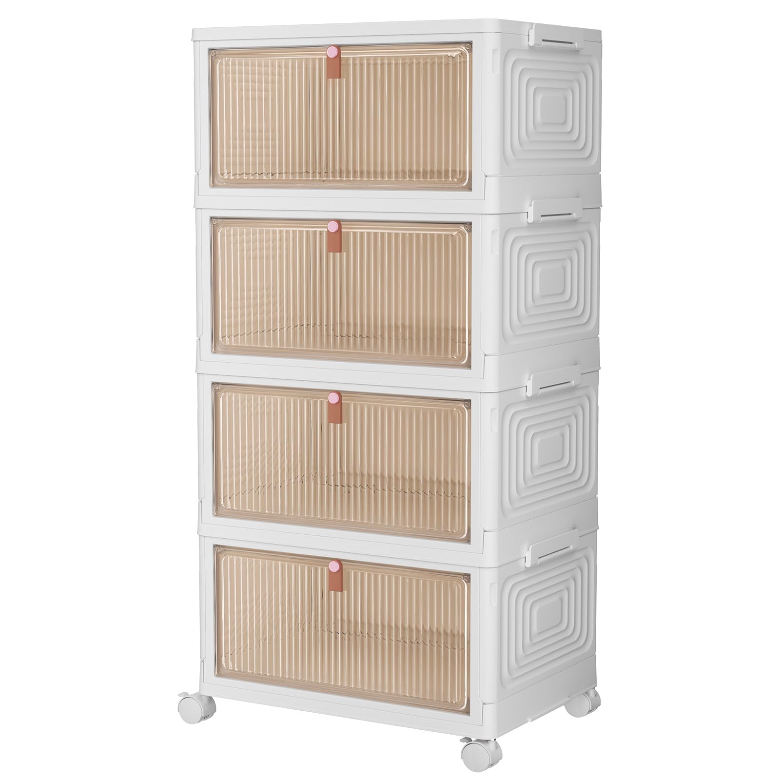 Photo 1 of ***FACTORY SEALED***CTSNSLH 4 Tier Plastic Storage Bins with Lid 36QT - Stackable Storage Bins with Wheels, Organizers and Storage, Plastic Storage Cabinet Organization and Storage for Living Room