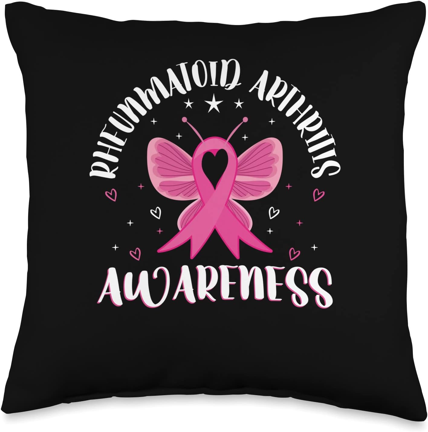 Rheumatoid Arthritis Awareness Joint Pain Disease WAD Throw Pillow, 16x16, Multicolor