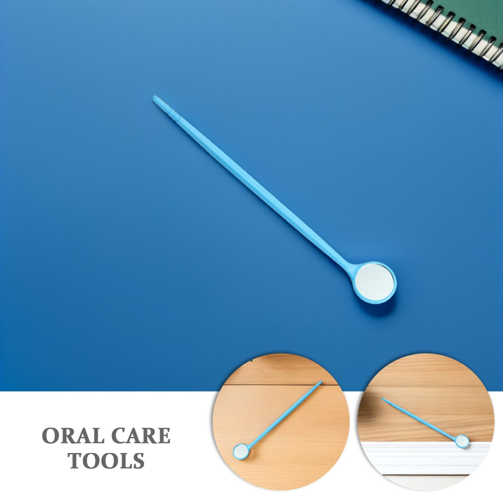 Specchio per 100 Pezzi Blu Orale in Casa | Visualizzazione dei Denti, Retrazione di Lingua e Guance, Strumenti per Igiene Orale Domestica
