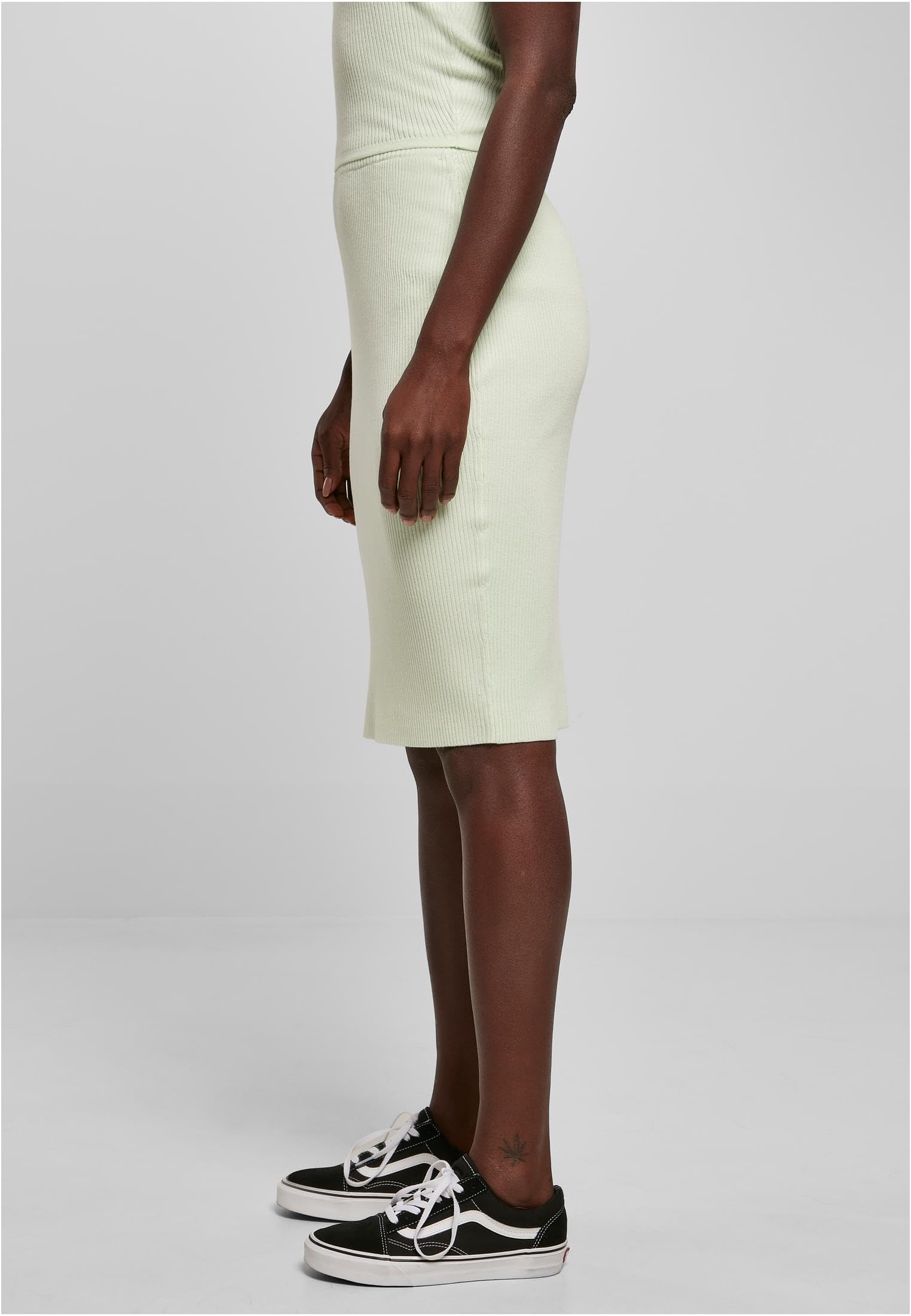 Urban Classics Skirt Kobiety Ladies Rib Knit Midi Skirt