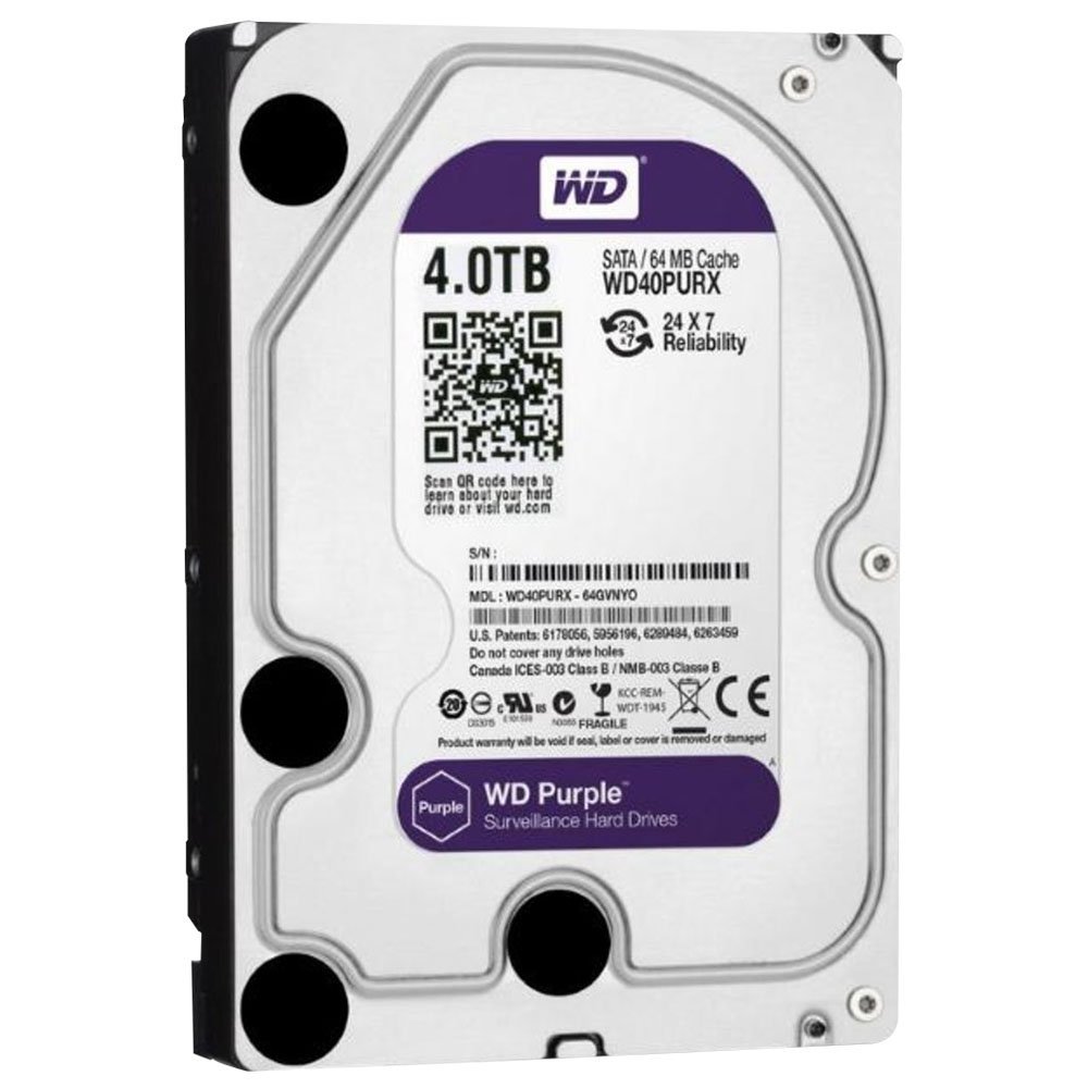 Western Digital HD INTERNO 4TB SATA 6 Gb/s 7200rpm 64mb WD40PURX