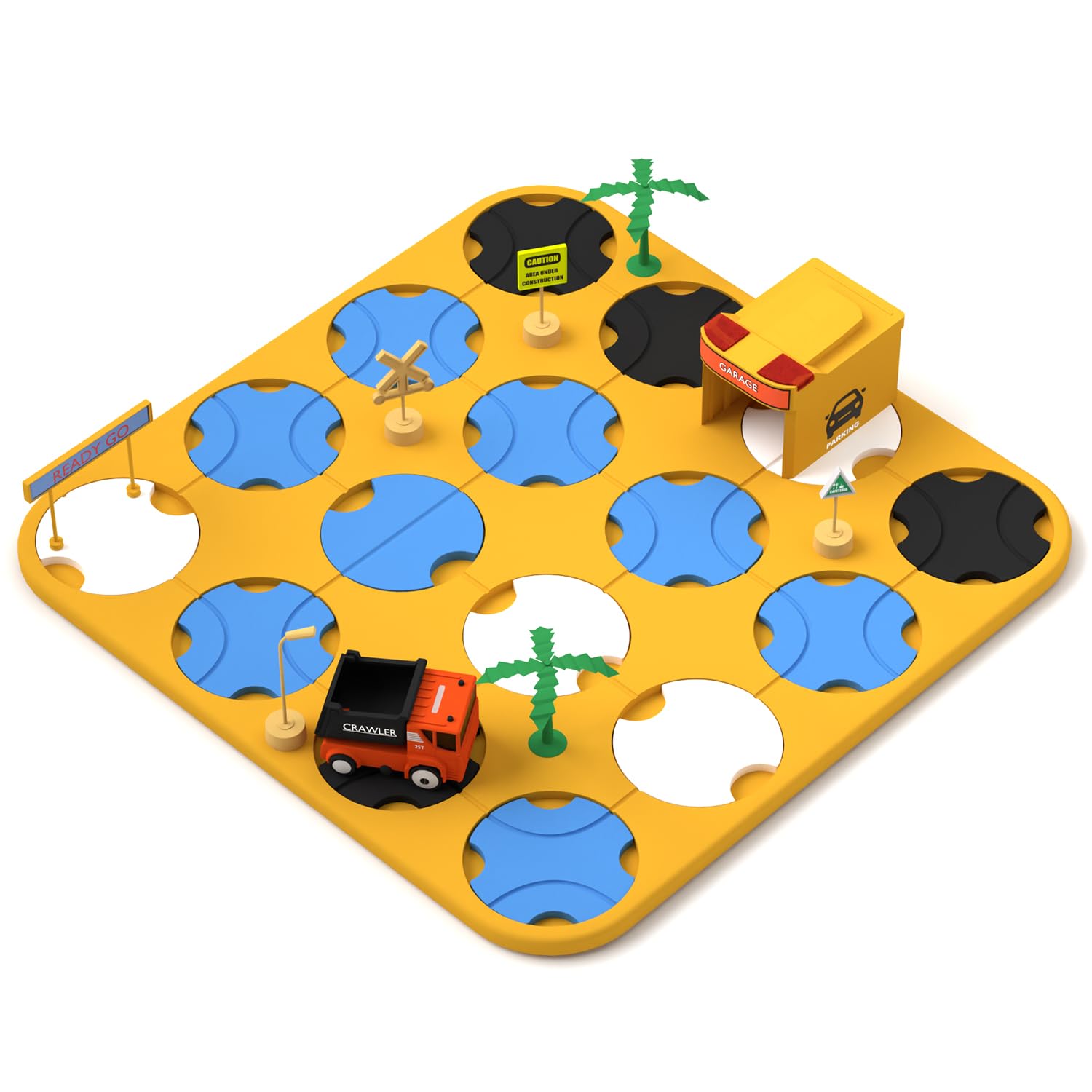 Lifelong Cuppy 34-Piece DIY Maze Track Toy with Light & Music | STEM Learning Puzzle Game with Garage, Road Signs & Battery Car | Educational Construction Playset for Kids | Boosts Skills for 2+ Years-image-10