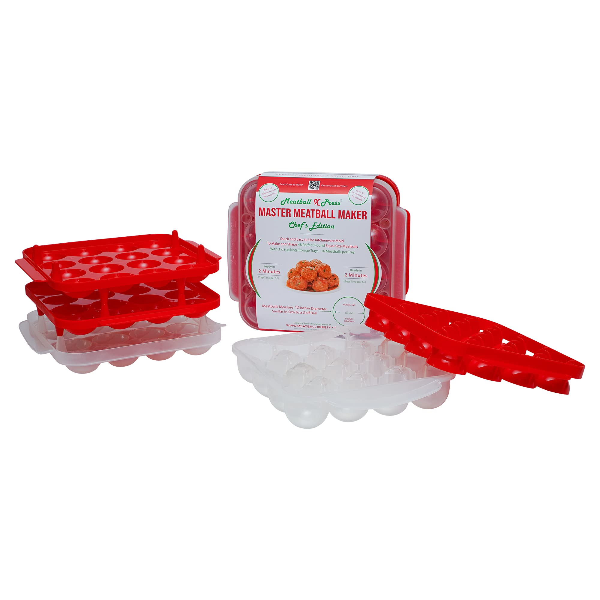 Amazon.com: Meatball X Press - Meatball Maker & Stacking Storage