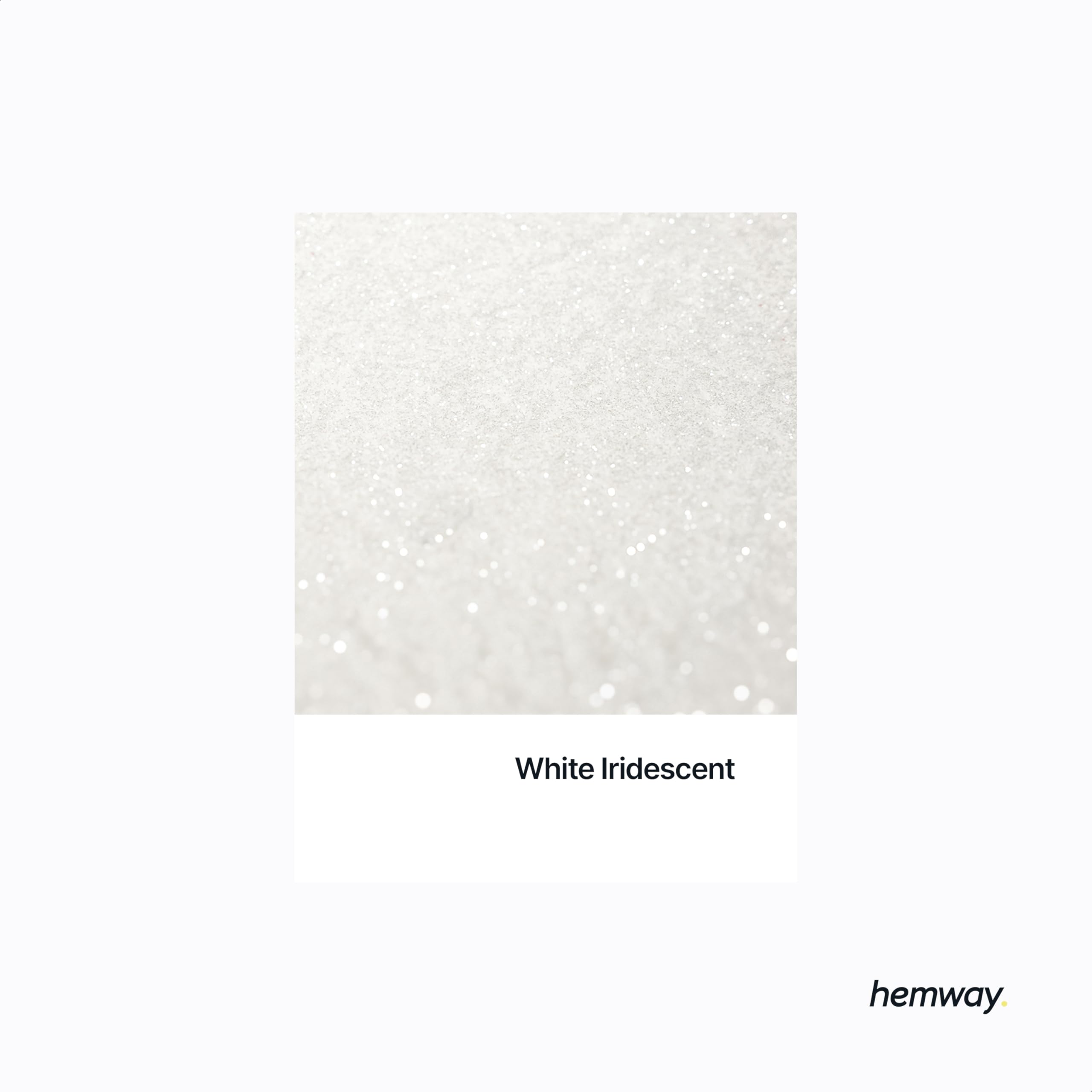 Hemway Ultra Sparkle Glitter White Iridescent 100g Ultrafine - Image 2
