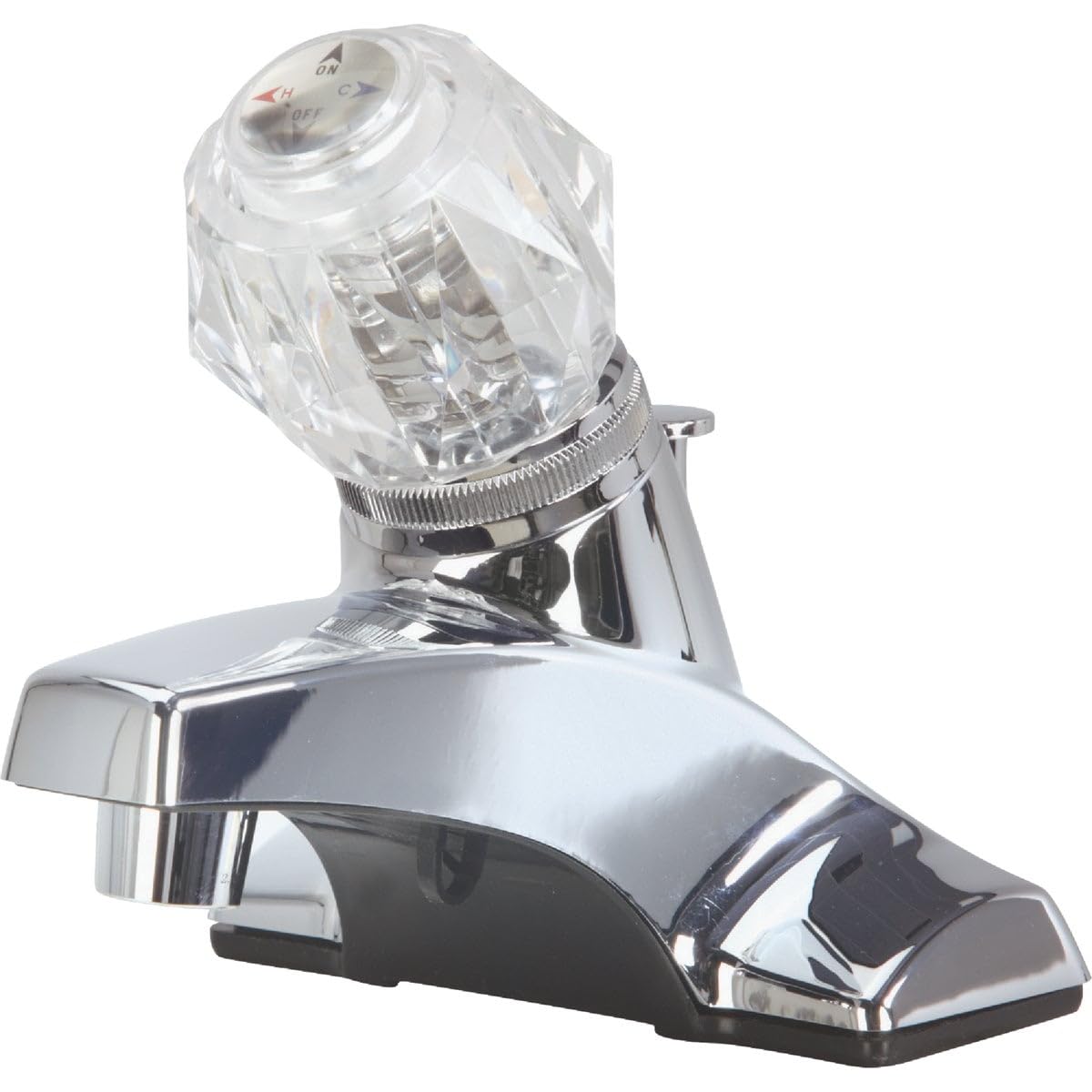 Globe Union Home Impressions 1 Acrylic Handle 4 In. Centerset Nonmetallic Bathroom Faucet 400717