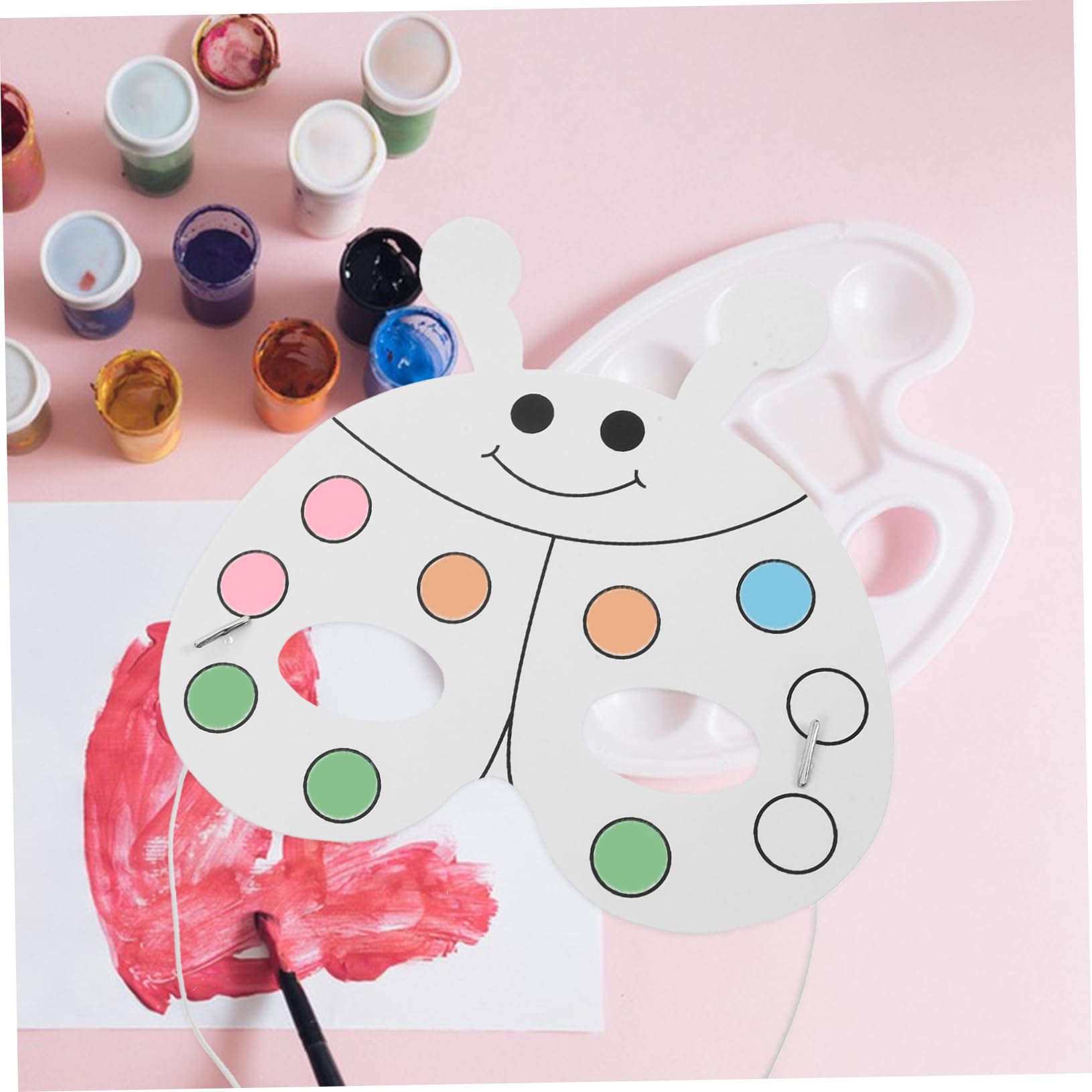 Set 1 Maschere Fai da Te per Bambini, Carta e Plastica