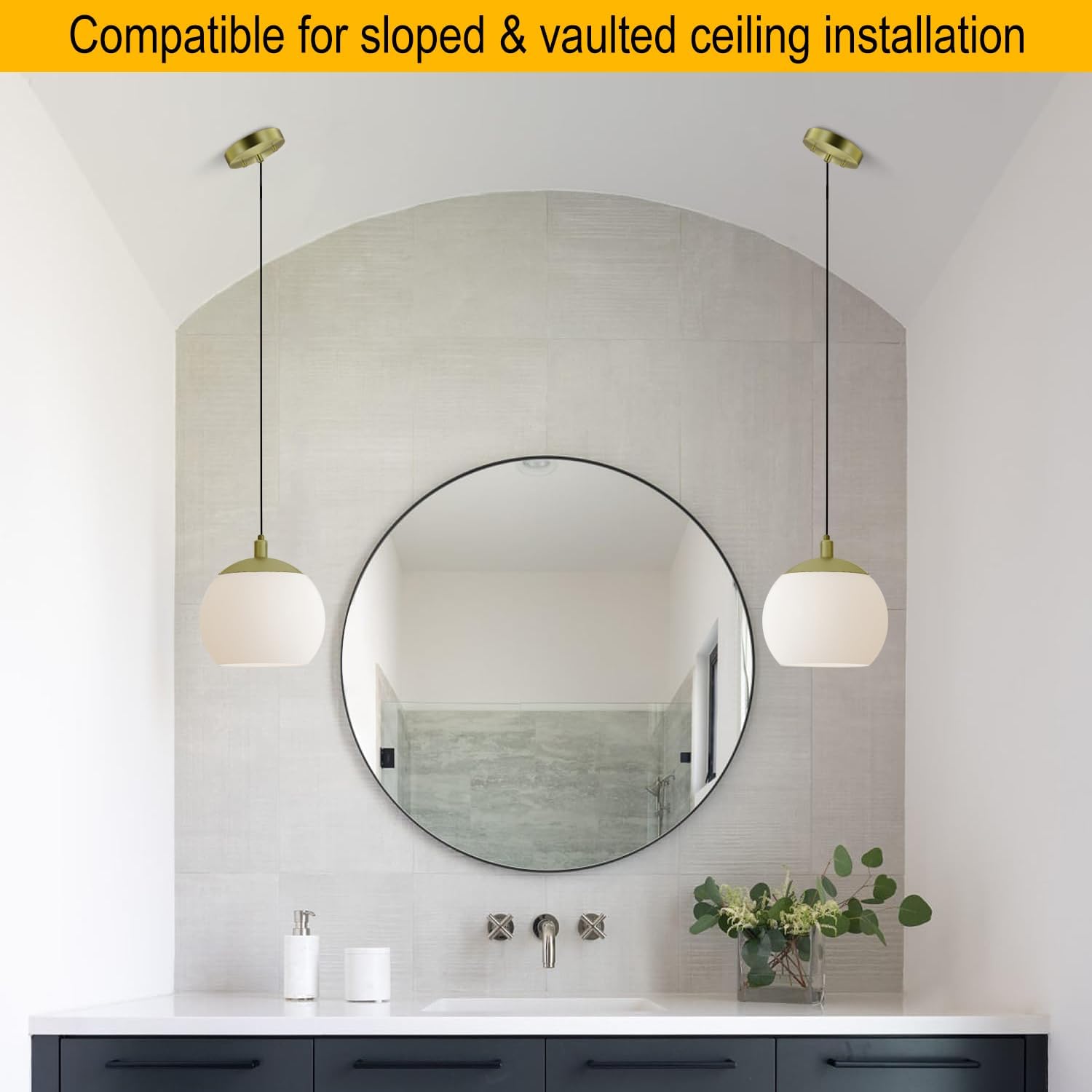 2 Pack 6 Inches Light Canopy Kit with Heavy Duty Replacement Ceiling Cover Plate & Mounting Hardware for Lighting Fixtures Chandelier Pendant Lamp or DIY Project (Bronze)