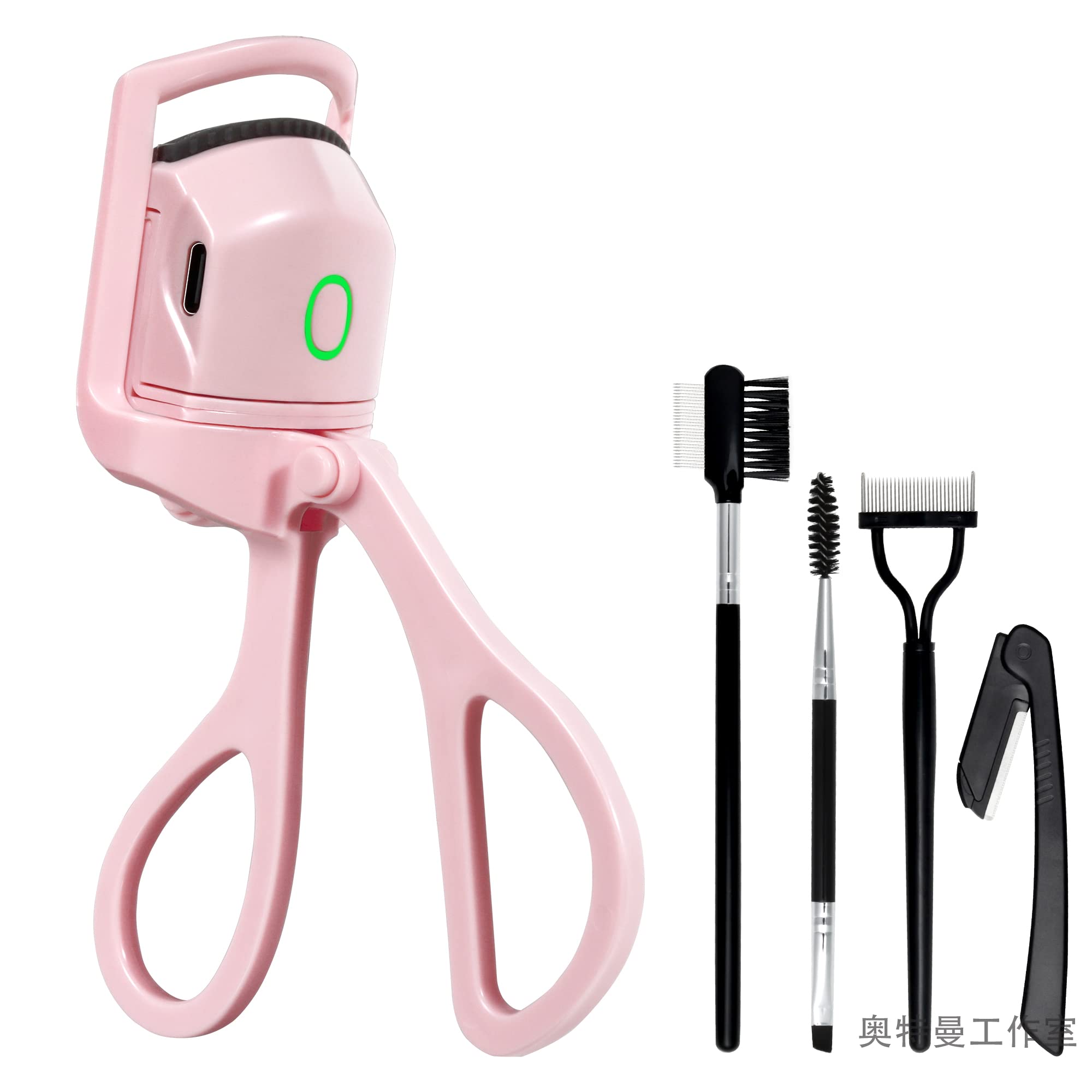 Photo 1 of BUNDLE OF 2Heated Eyelash Curler with Comb and Brush, Eyelash curlers with Eyebrow Razor, Rechargeable Electric Eyelash Curler, Electric Eyelash Curler,Eyelash Heated Curler with Quick Pre-Heat