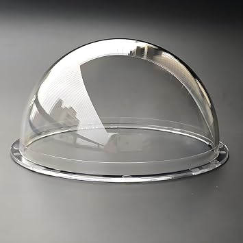 4 Inch Polycarbonate Clear CCTV Security Camera Dome Cover Round Camera Lens Transparent Plastic Cap, Decoration Display Cover, Replacement Dome Cover Outer Diameter 100mm