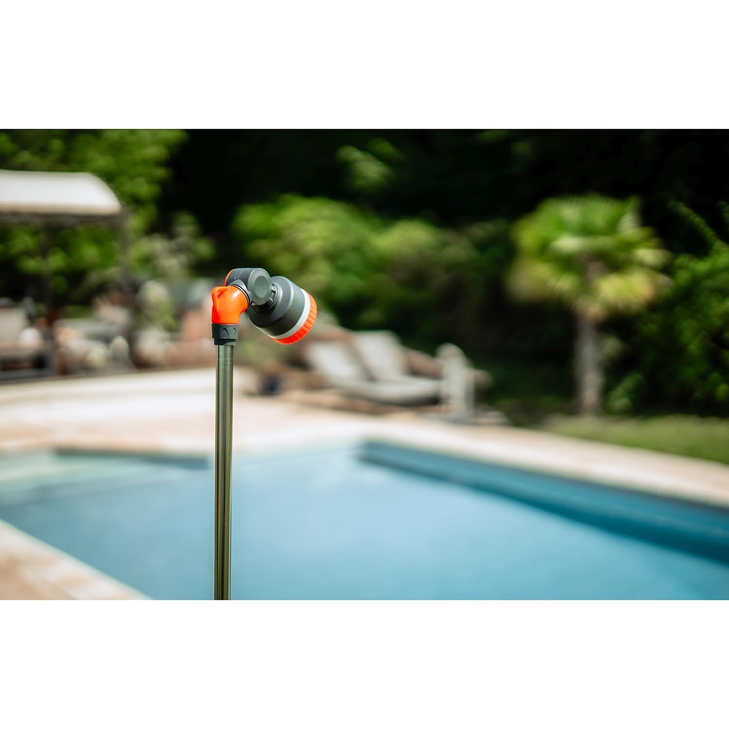 SPIDO - Kit douchette et asperseur sur Pied - Lance télescopique 95 à 140 cm - Asperseur 360° - Arrosage Jardin et massifs
