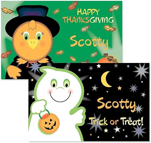 Miniatura 7 de Snowman & Bear - Mantel individual reversible de Navidad para niños, 11 x 17 pulgadas, mantel individual laminado reversible Lillian Vernon