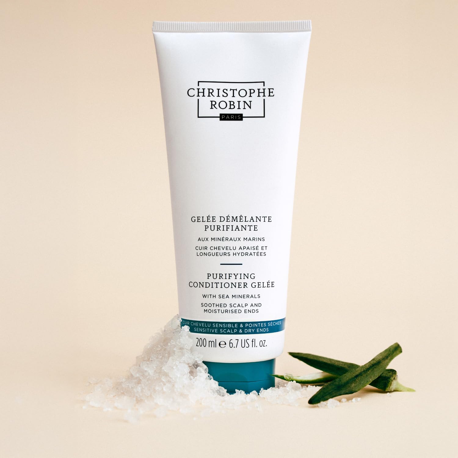 Christophe Robin Purifying Lightweight Conditioner Gelèe With Sea Minerals for Soft Lengths and Oily Scalp 6.7 fl. oz - Image 3