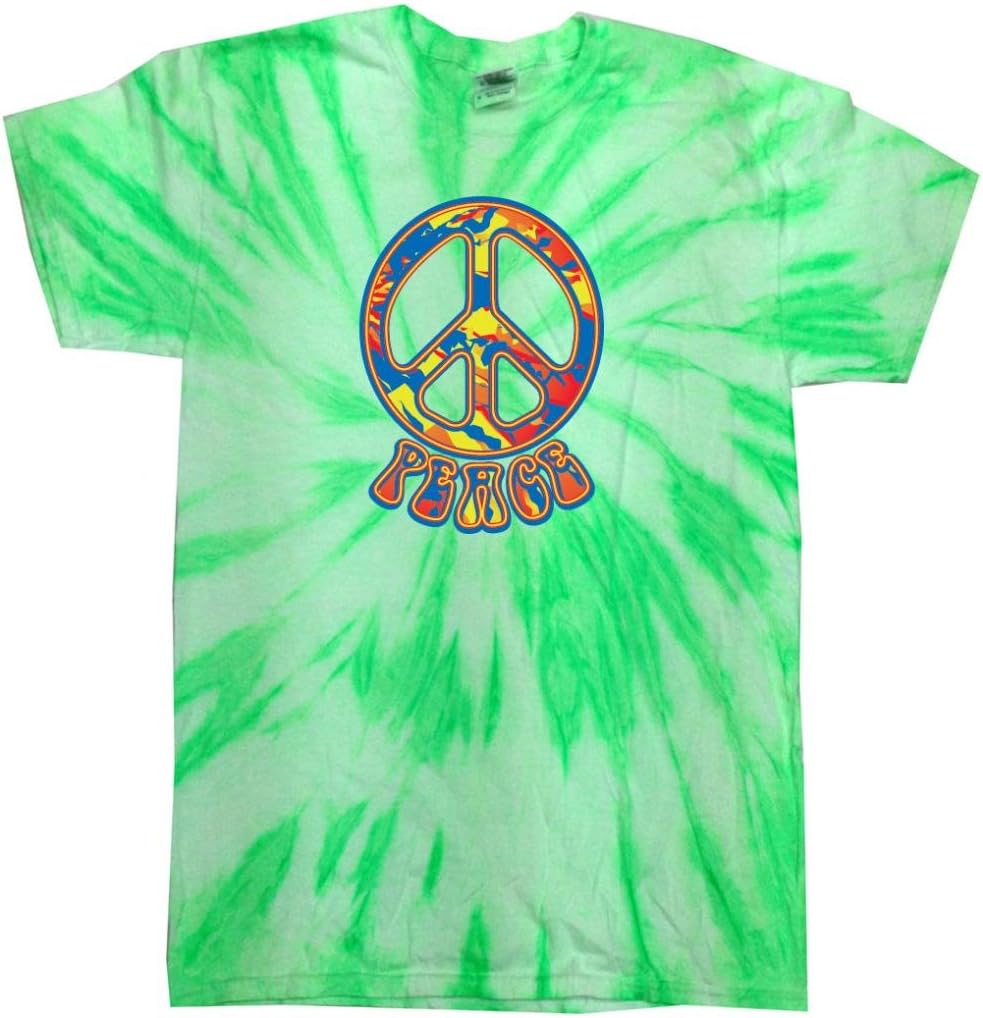 Yoga Clothing For You Mens Funky 70s Neon Kiwi Tee Shirt