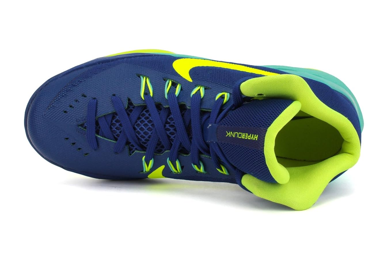 Nike Boy's Hyperdunk 2014 Basketball Shoe Blue/Volt