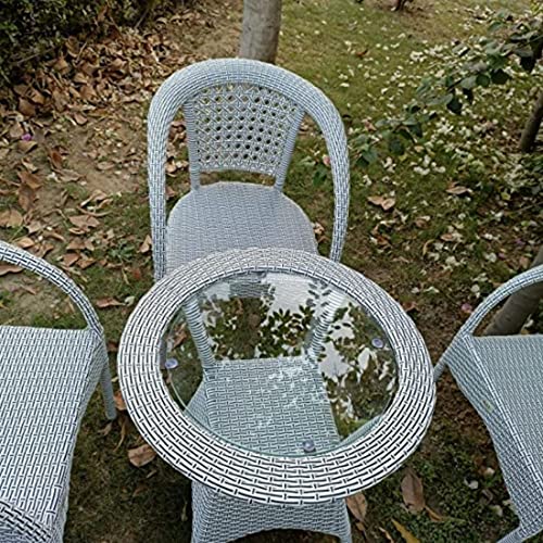 Image of Indiid Homes D-8 Indoor Outdoor Living Room Balcony Garden Chair Table Set 4+1| Furniture Set|Chair Table Set| Powder Coated