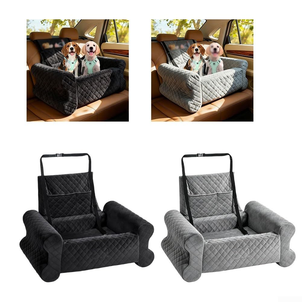 Hundesitz Auto 89x57cm Groß Wasserdicht(Gray)