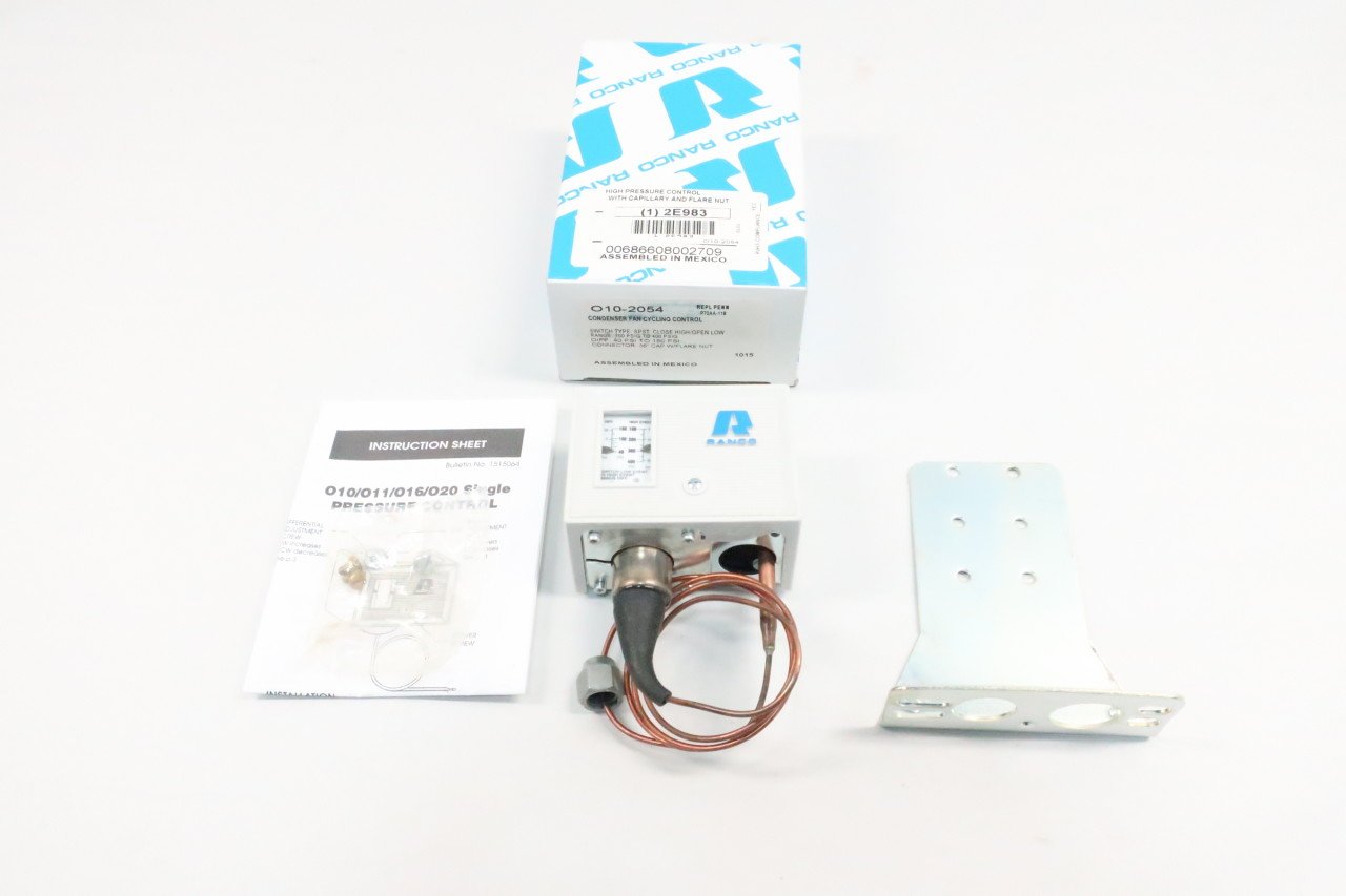 RANCO O10-2054 CONDENSER FAN CYCLING CONTROL 100-400PSI D615639