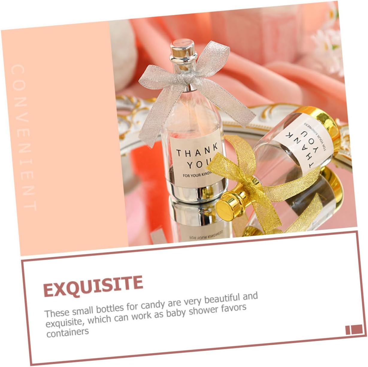 20pcs Bottle Shaped Candy Boxes Creative Wedding Birthday Favor Containers for Celebrations for Party Decorations