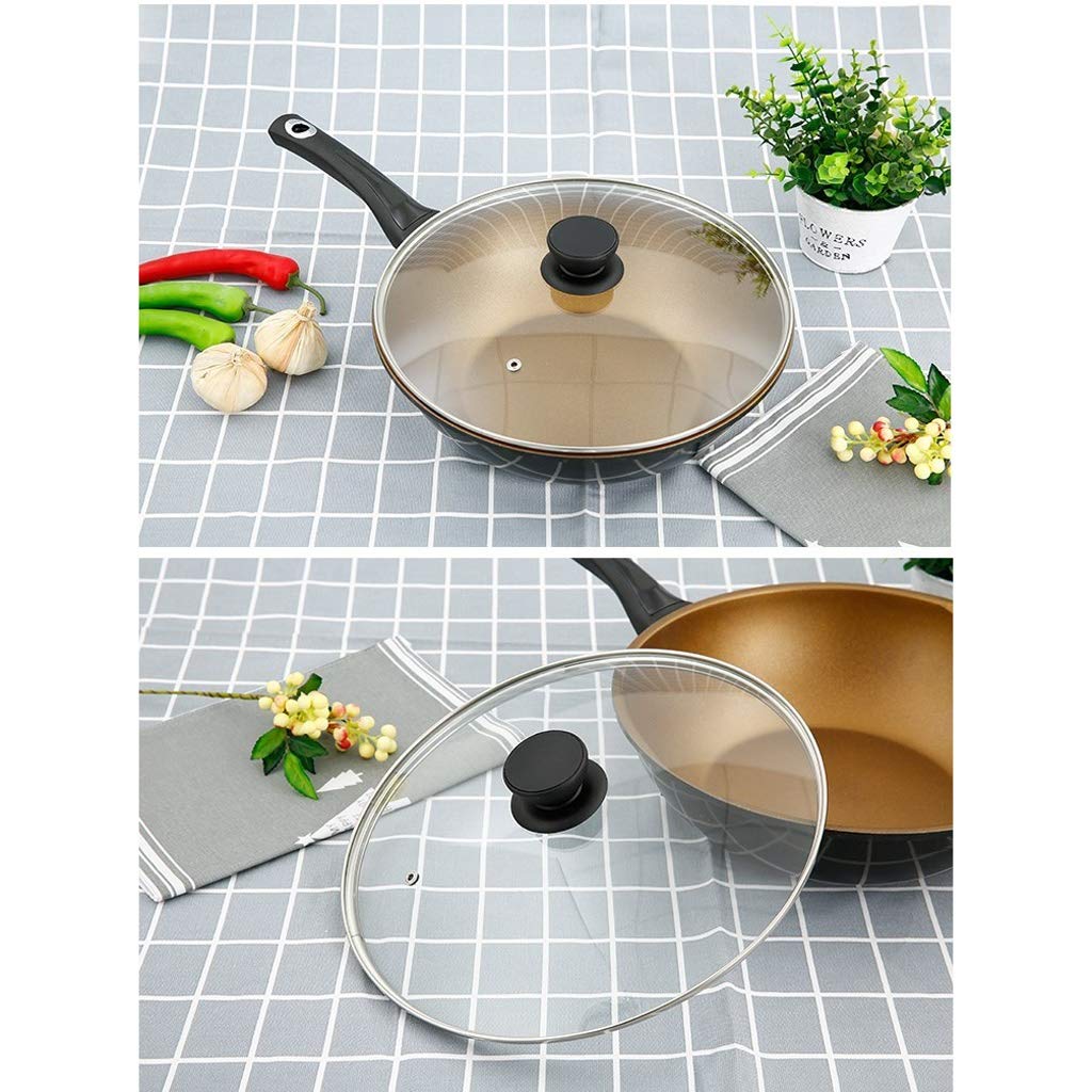 Coperchio,Coperchio in Vetro/Inox/Alluminio,Coperchi per pentole Coperchio per padella in vetro temperato Coperchio per padella per cottura a vapore Coperchio per padella trasparente per uso