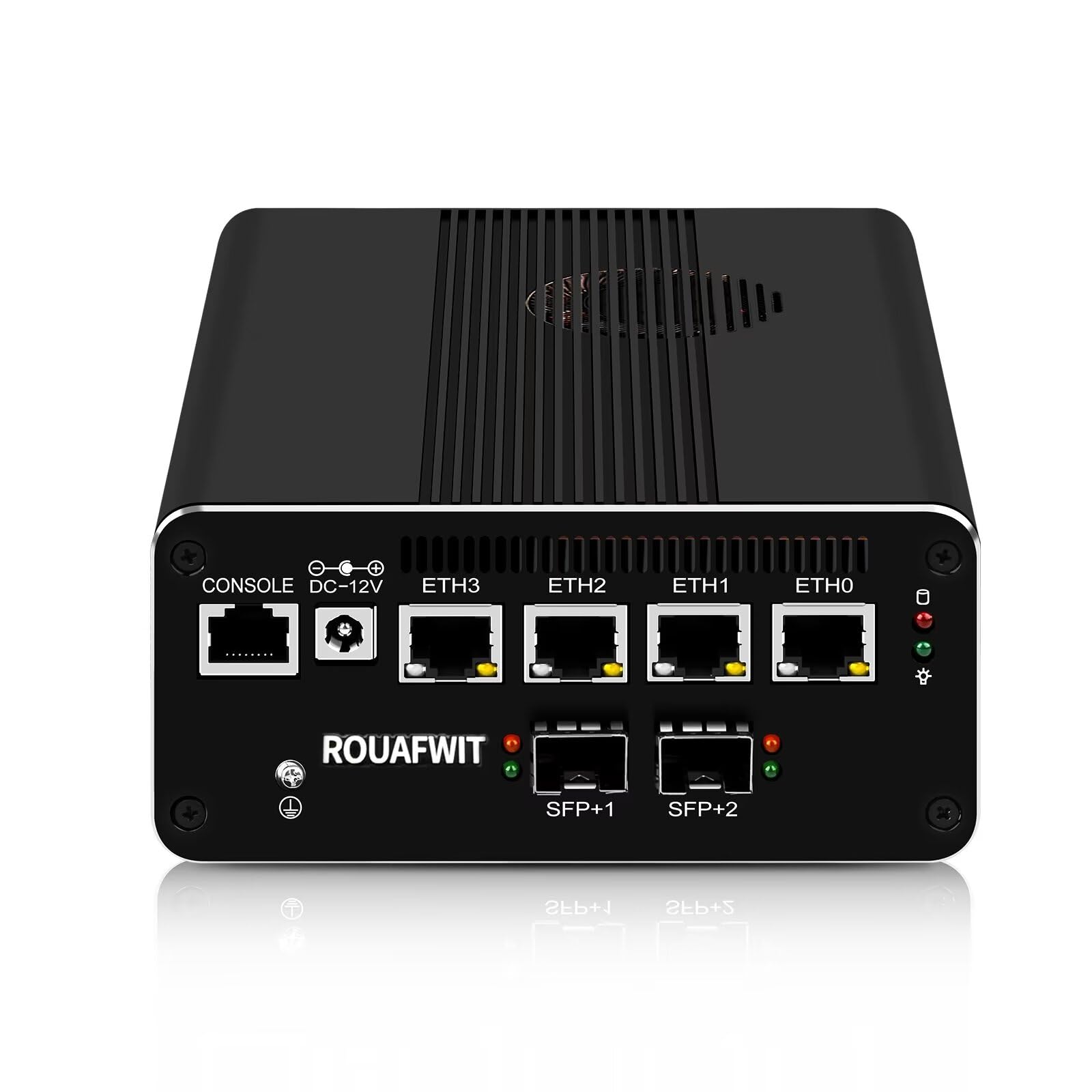 Micro Firewall Dual 10Gbe Mini PC Router Ordinateur, Core i5 1135G7, 2 x SFP+ 10Gbps, 4 x 2.5Gbe i226-V LAN Computer, AES-NI, 3 Afficher, NO RAM NO Storage NO System