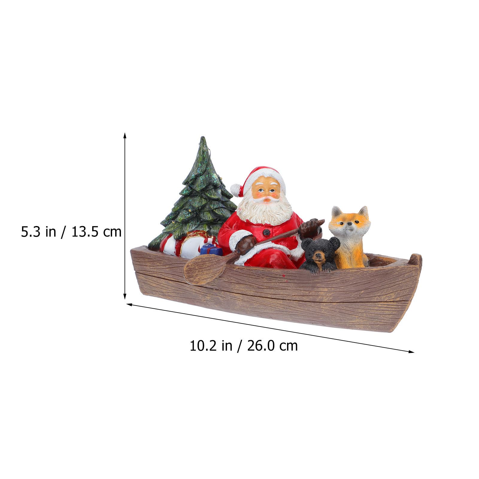 Homoyoyo Babbo Natale in Resina Decorativo da Tavolo per Natale